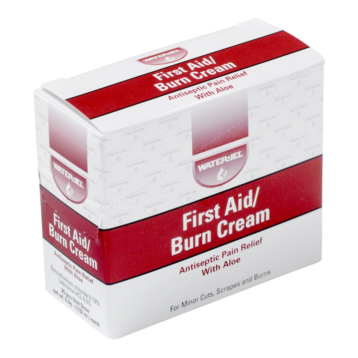 CREAM, BURN WATERJEL W/ALOE .9GM (25/BX 72BX/CS) WTRJEL