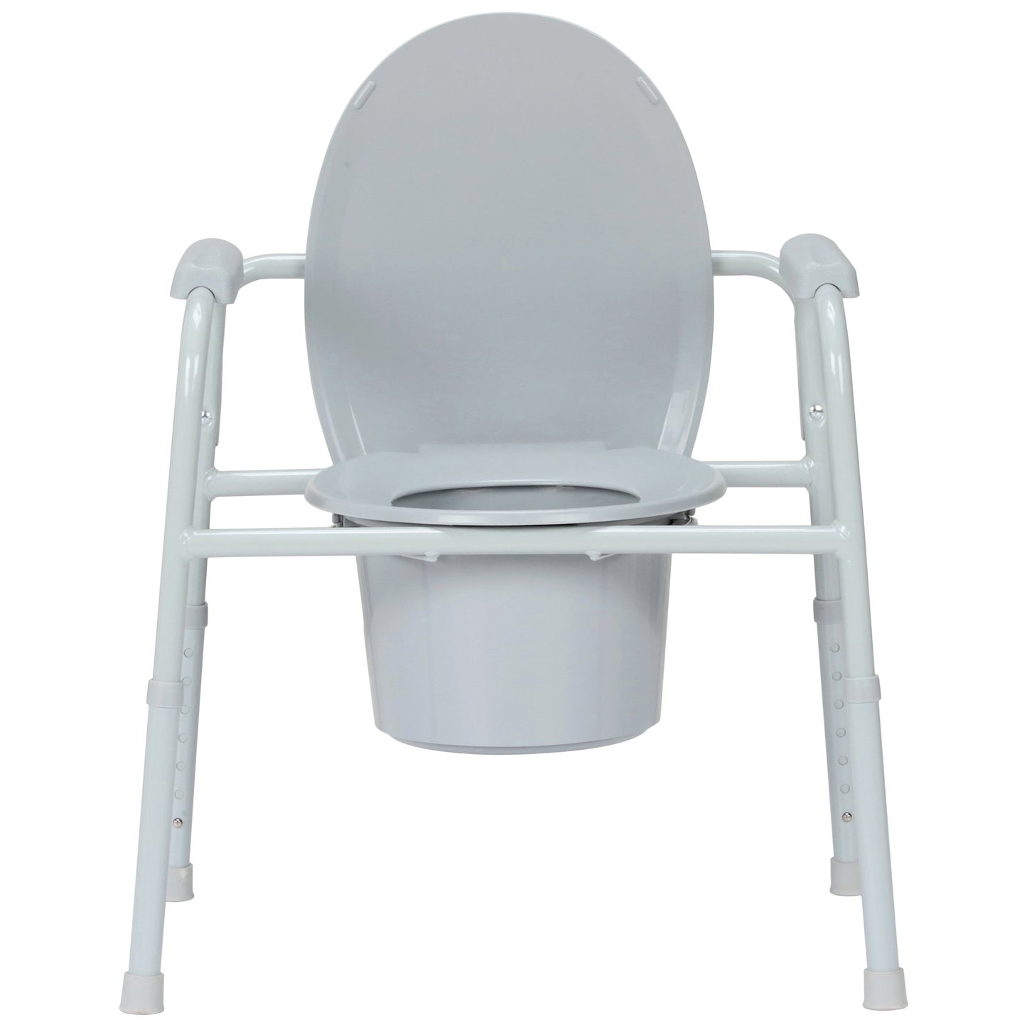 COMMODE, N/FLD STL FRAME 350LBS (4/CS)