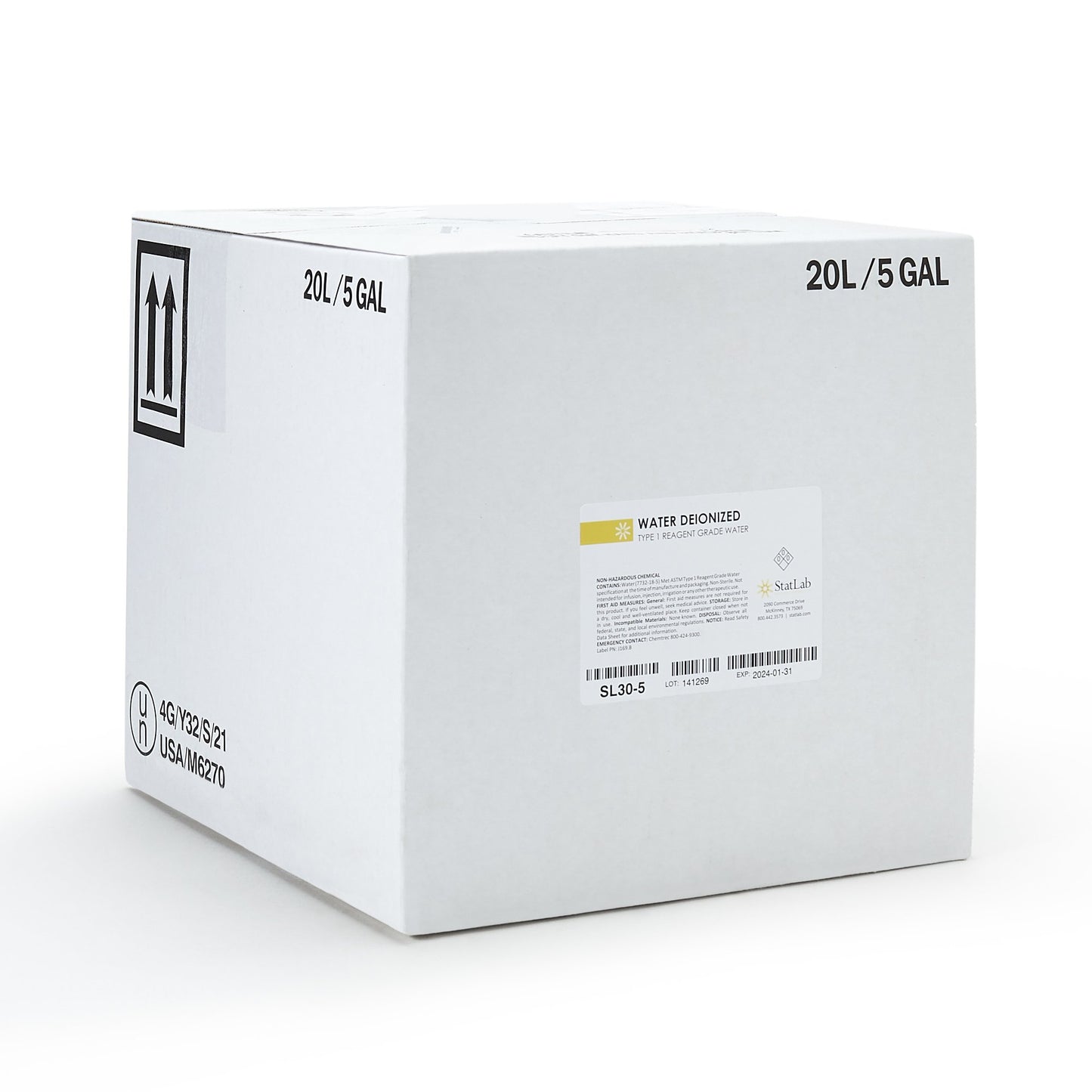 REAGENT, WATER GRADE 5GL