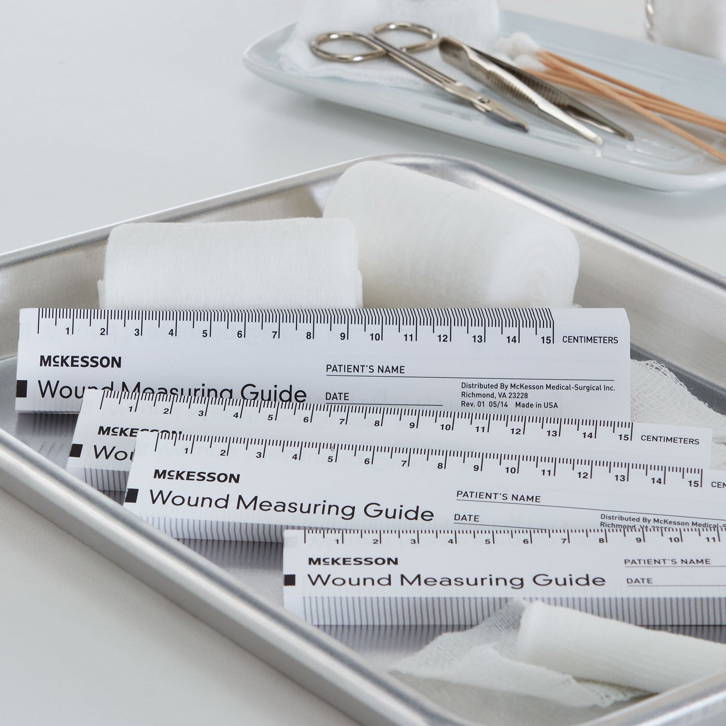RULER, WOUND MEASURING PAPER 6" (50/PD 12PD/BG 24BG/CS)