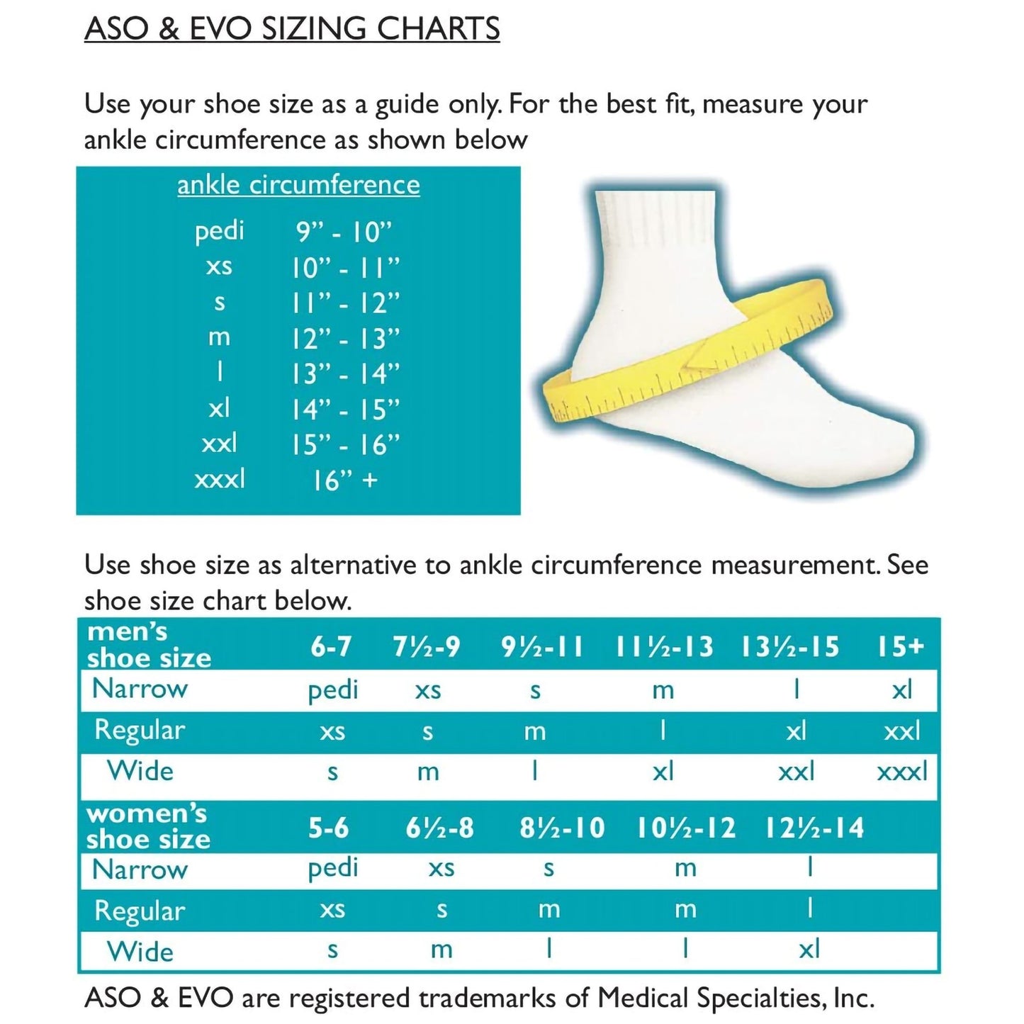 ANKLE BRACE, ASO SPEED LACER SM