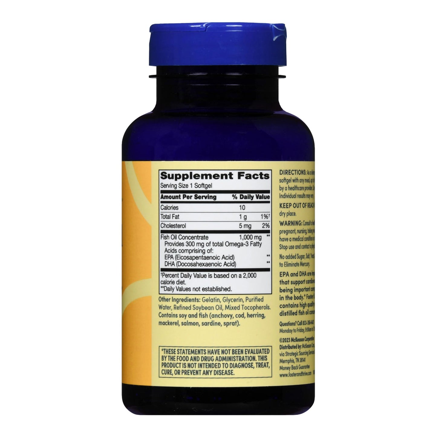 FISH OIL, SGEL FT SM 1000MG (100/BT)