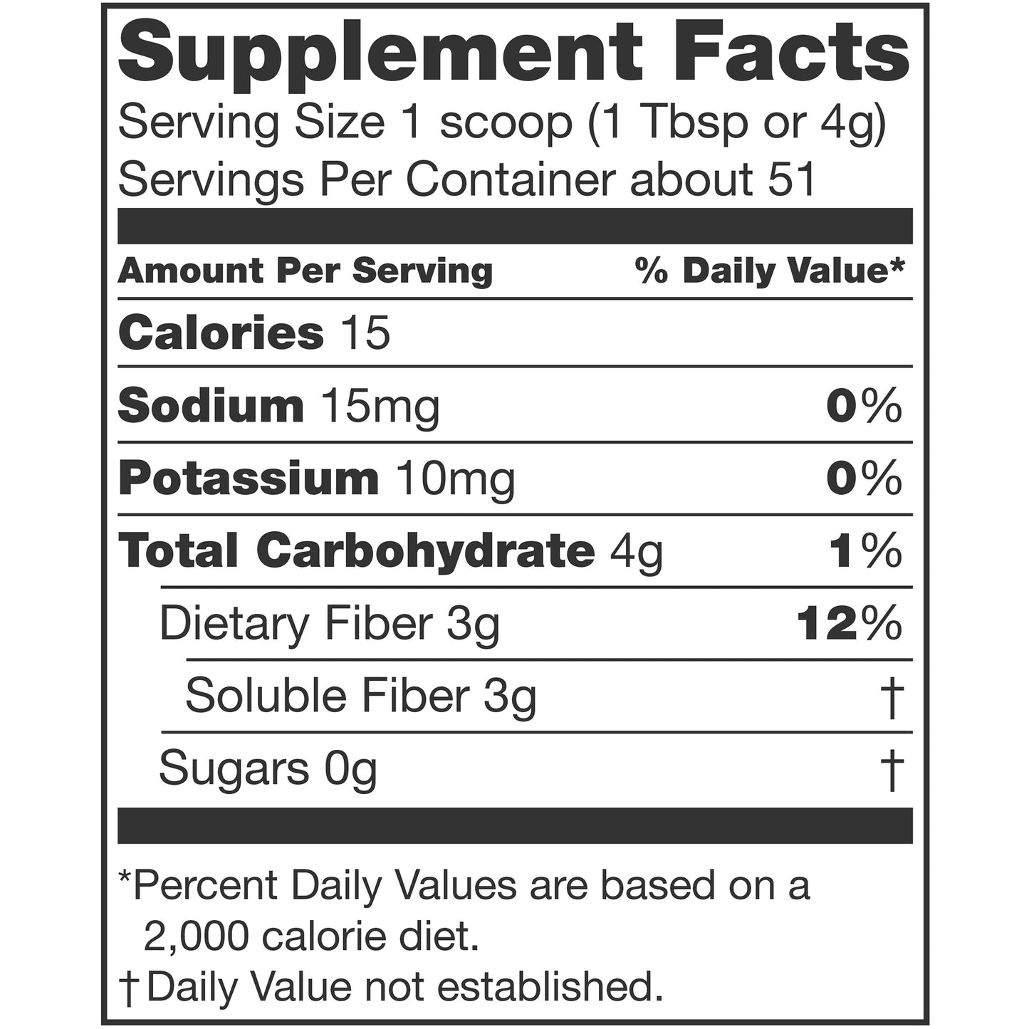 NUTRISOURCE FIBER, PDR 7.2OZ (4/CS)