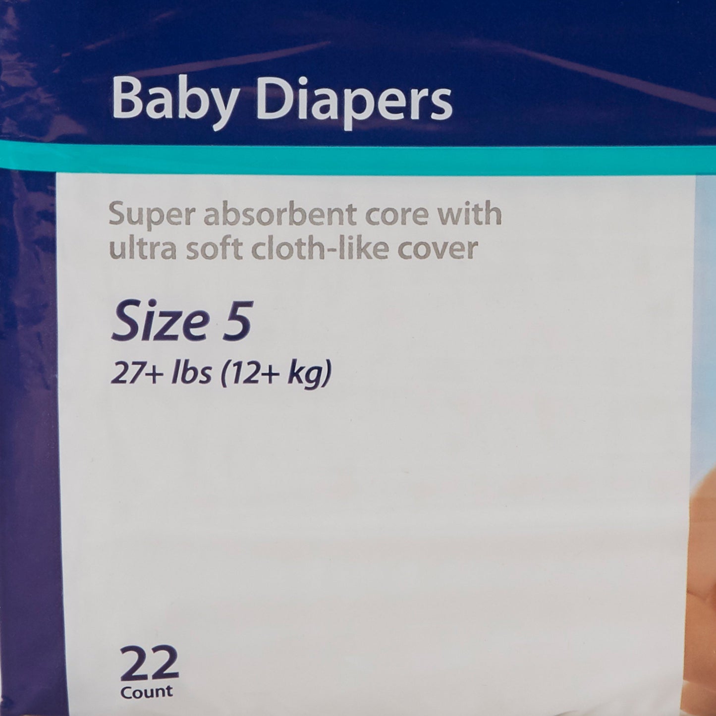 DIAPER, CURITY BABY SZ5 30+LB (22/BG 8BG/CS) KENICO
