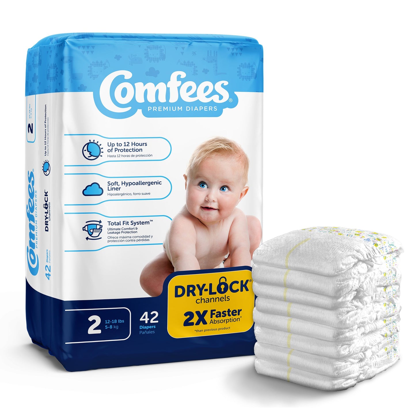 DIAPER, BABY COMFEES SZ2 (42/BG 4BG/CS)