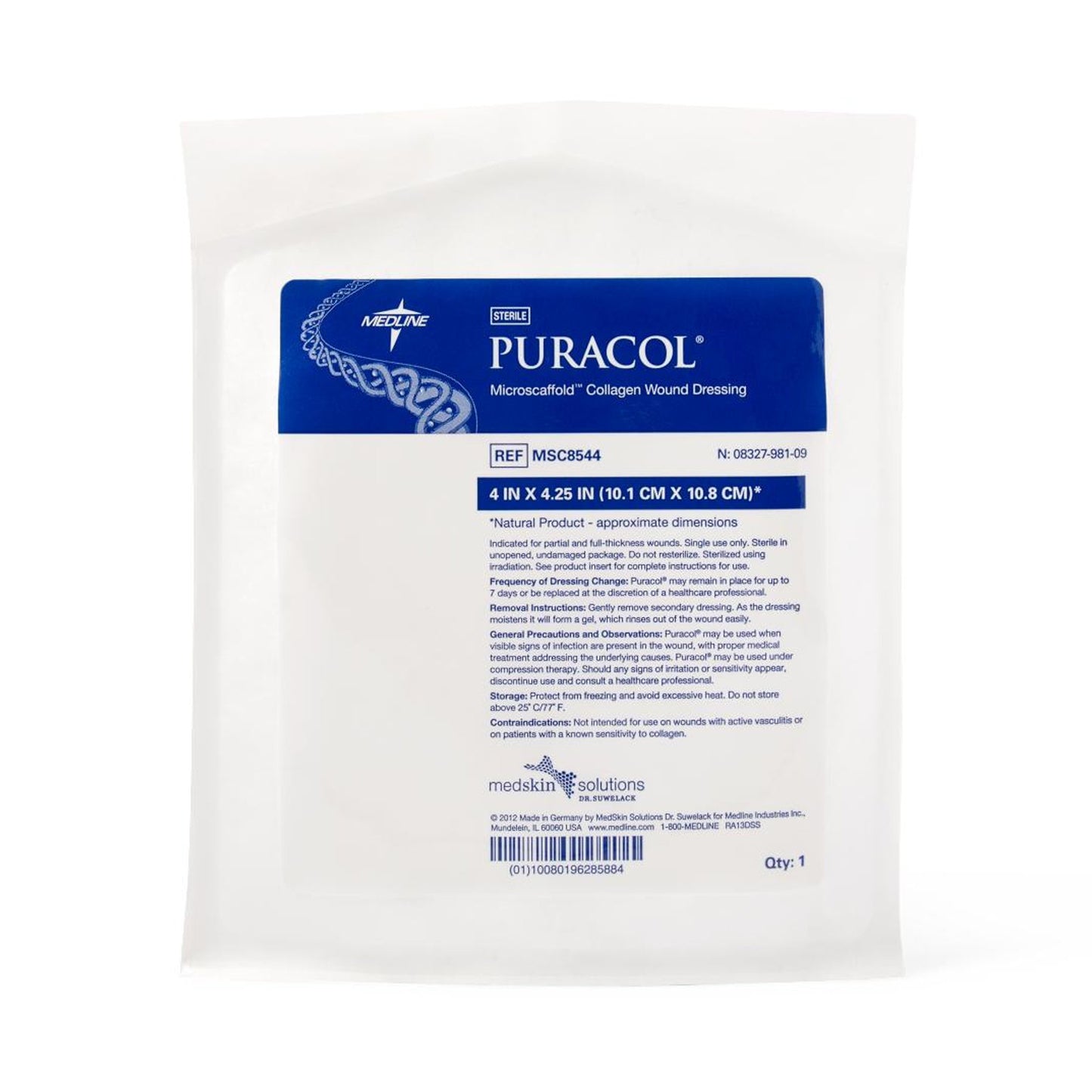 DRESSING, WOUND PURACOL COLLAGEN 4X4 1/4 (10/BX 5BX/CS)