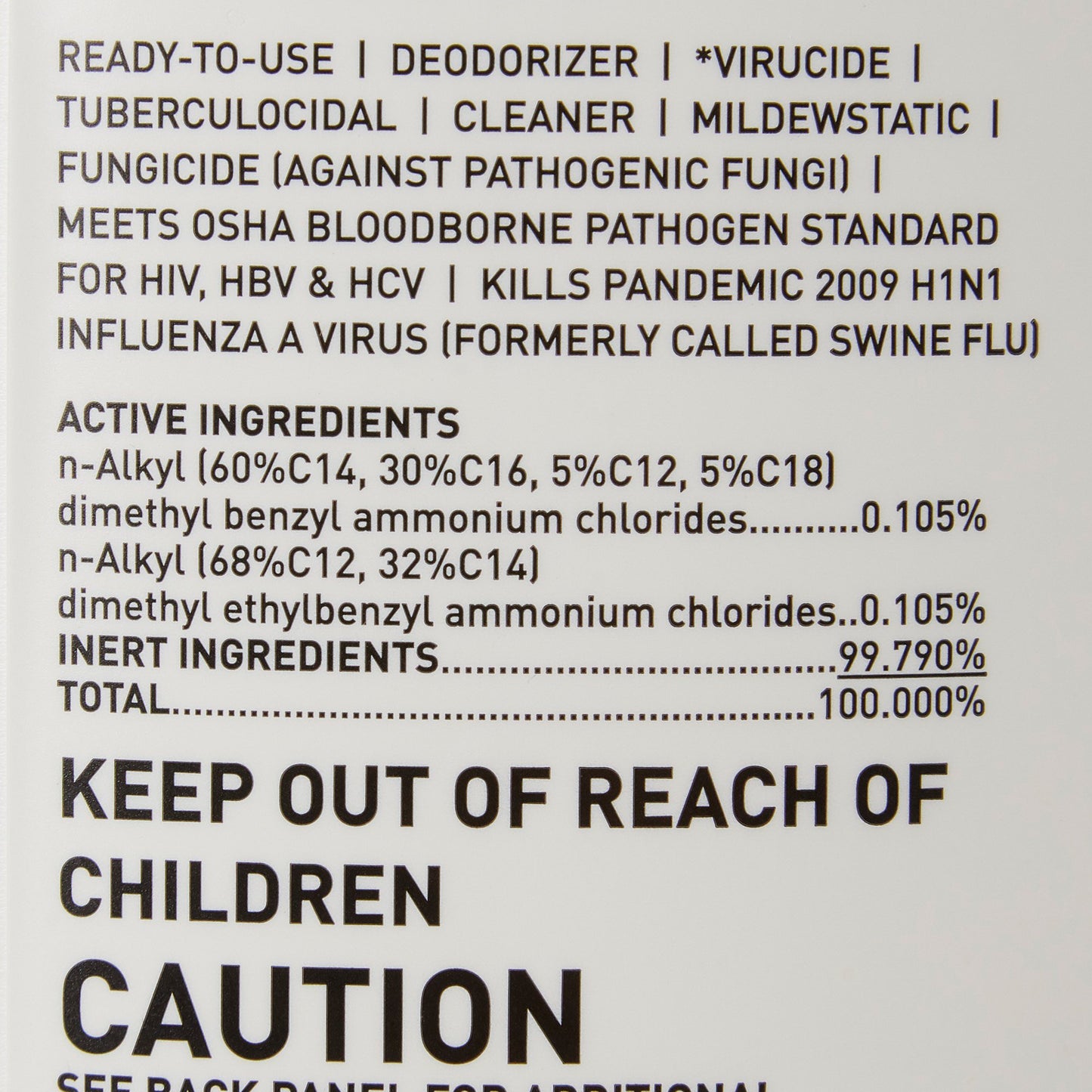 CLEANER/DISINFECTANT, PRO-TECHRTU 1GL LF (4/CS)