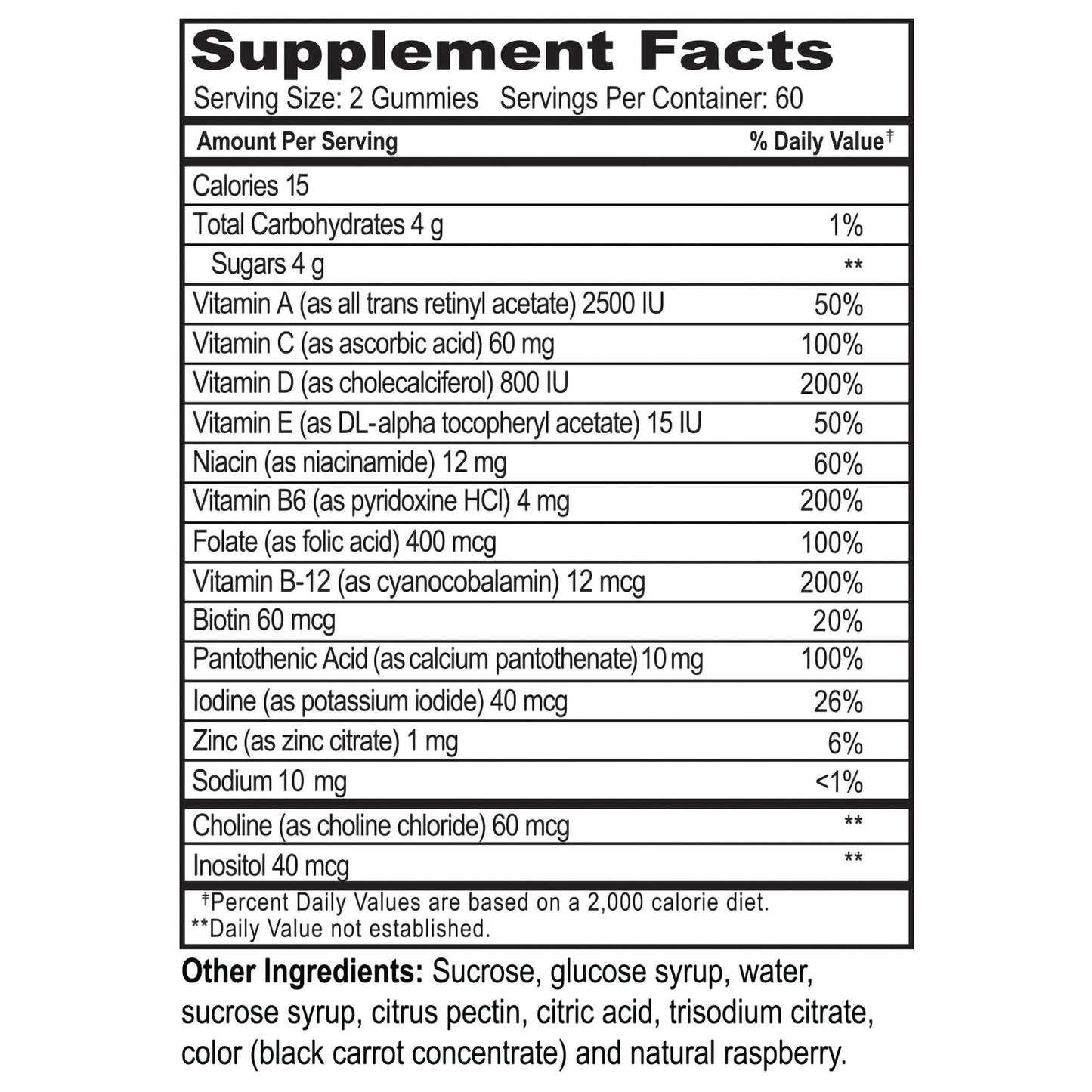 MULTIVITAMIN, CHEW GUMMIES W/PECTIN (60/BT 12BT/CS)