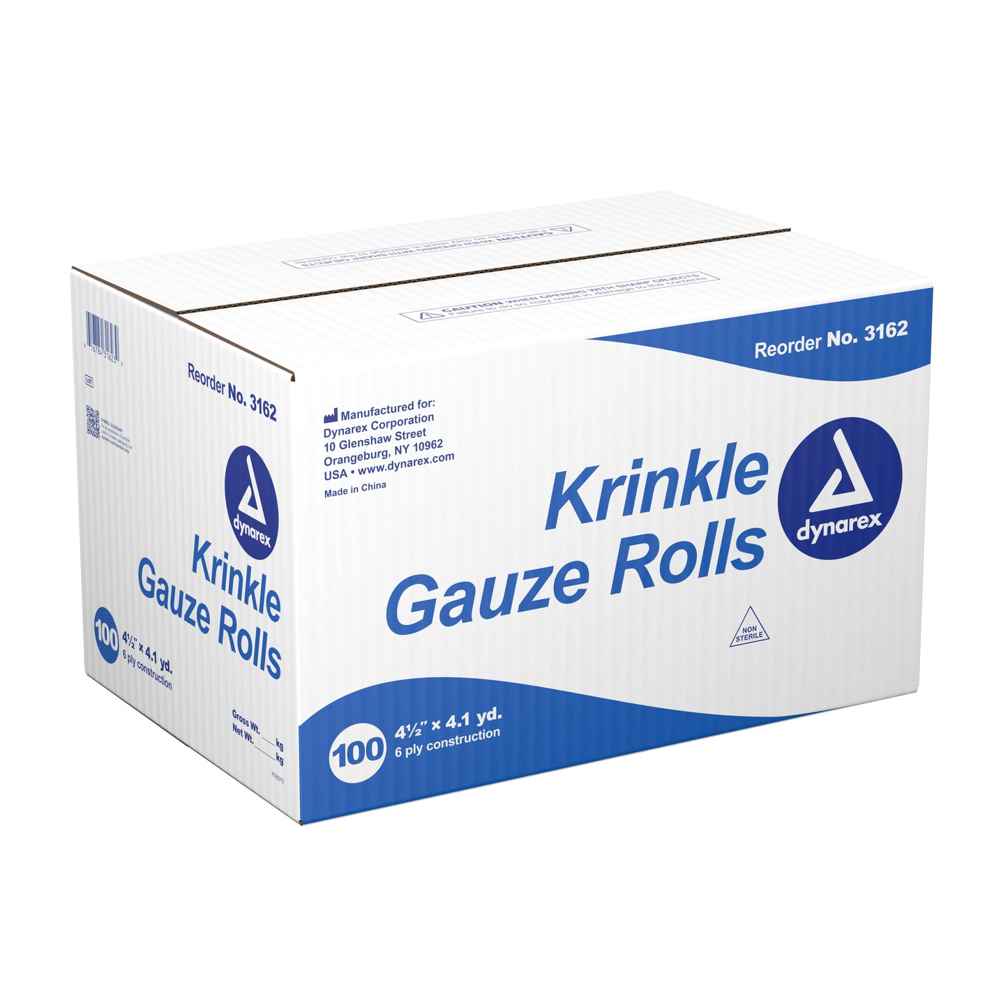 GAUZE, KRINKLE 4.5"X1YD (100/CS)