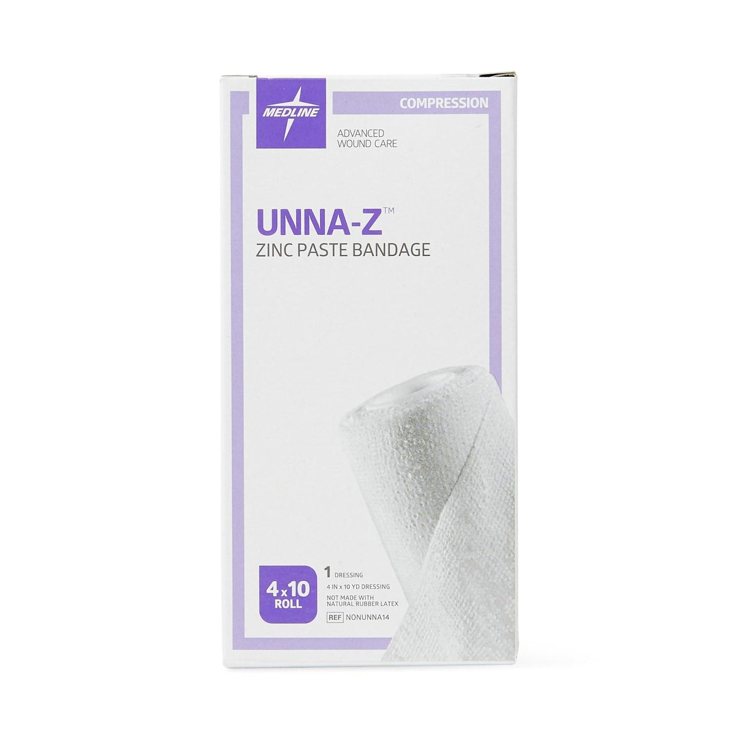 BANDAGE, UNNA BOOT Z W/O CALAMINE 4X10YDS (12/CS)