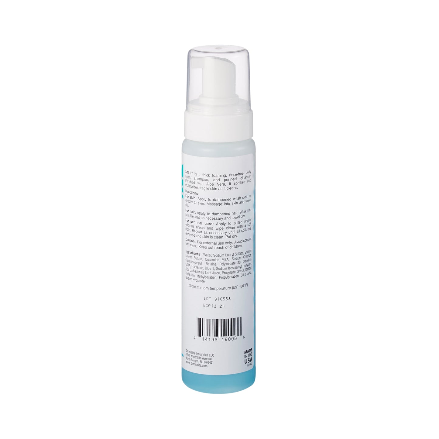 CLEANSER, 3-IN-1 FOAM 7.5OZ (12/CS)