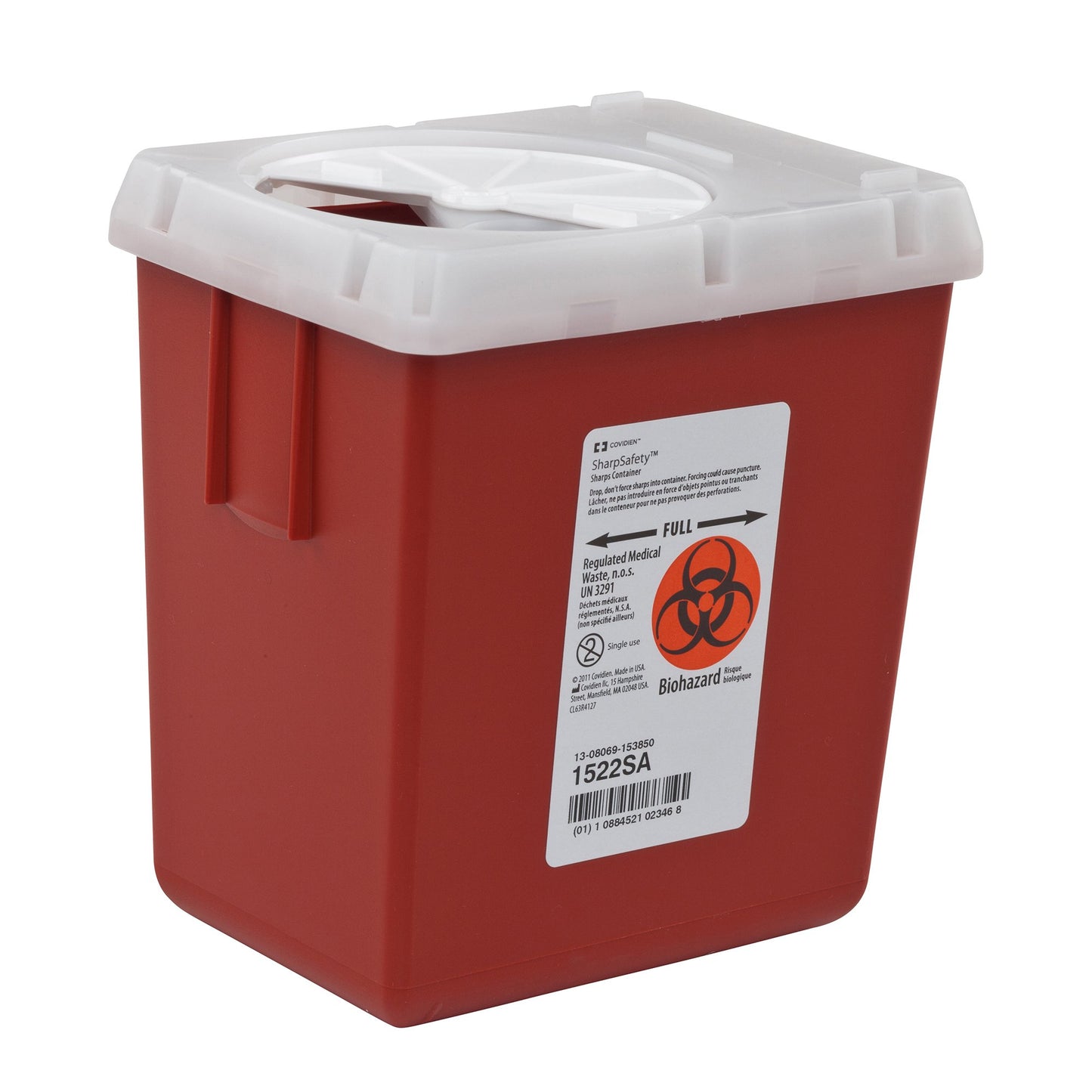 CONTAINER, SHARPS RED 2.2QT (60/CS)