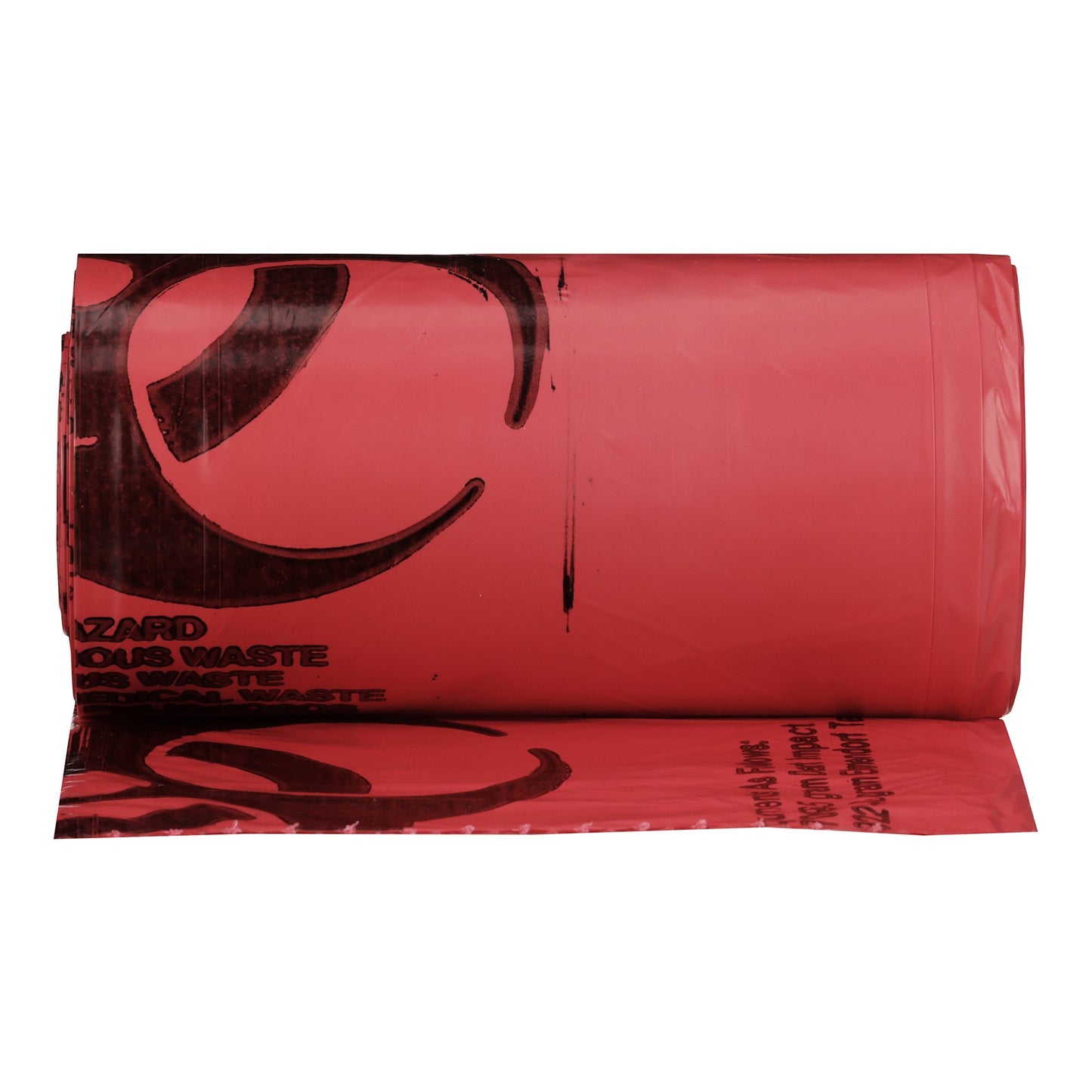BAG, BIOHAZ SL HDPE RED STAR 24X24 1MIL (500/CS)