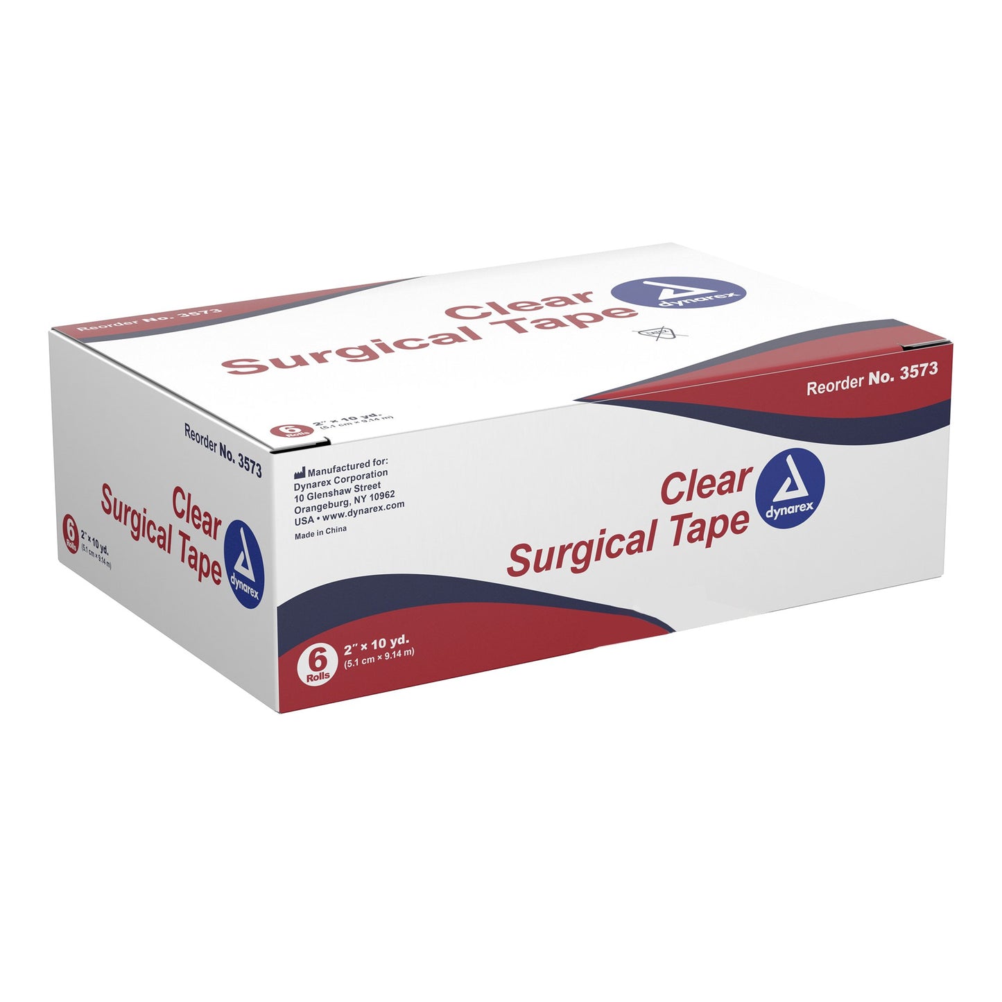 TAPE, SURG TRANSPARENT 2"X10' (6/BX 12BX/CS)