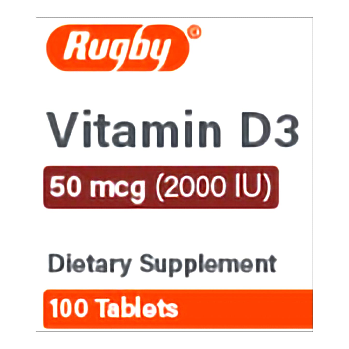 VITAMIN D3, TAB 50MCG (100/BT)