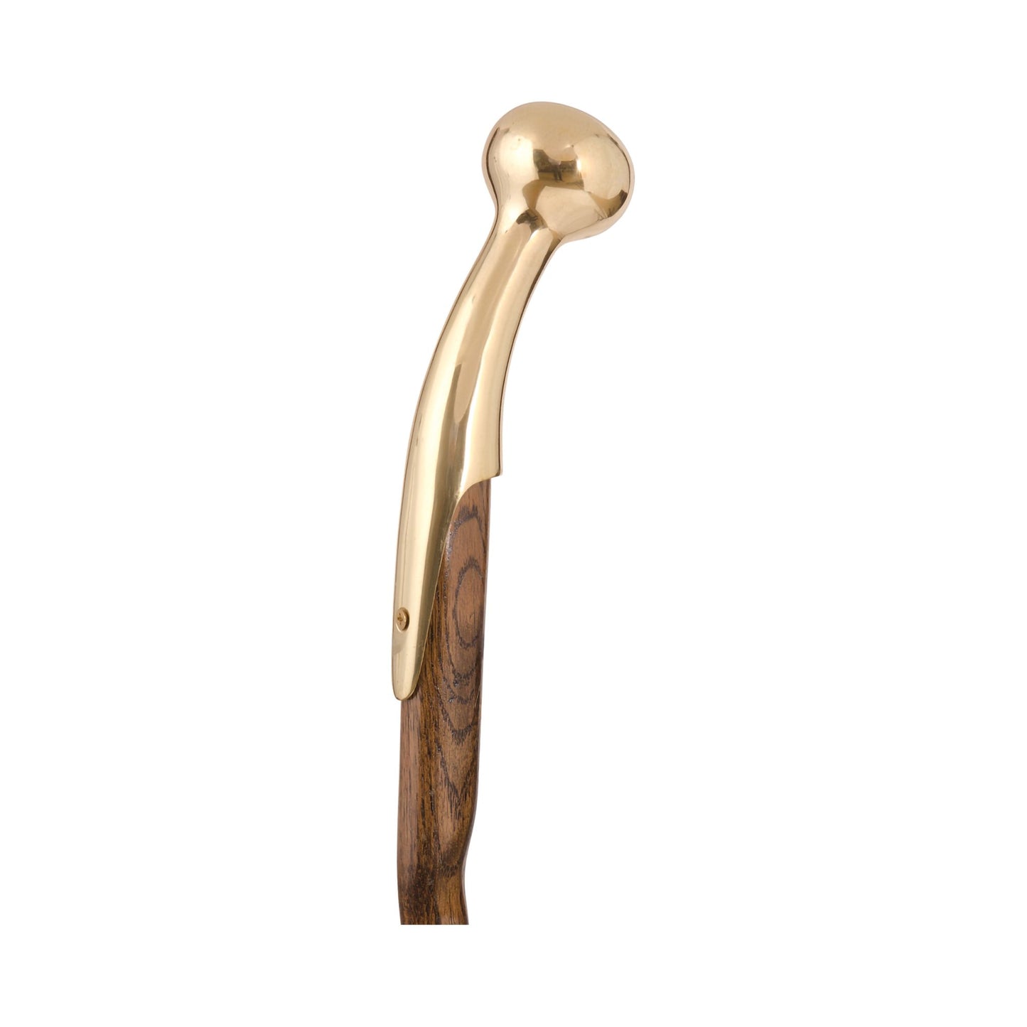 STICK, WALKING BRAZOS TWISTED OAK HAME TOP BRN 37"