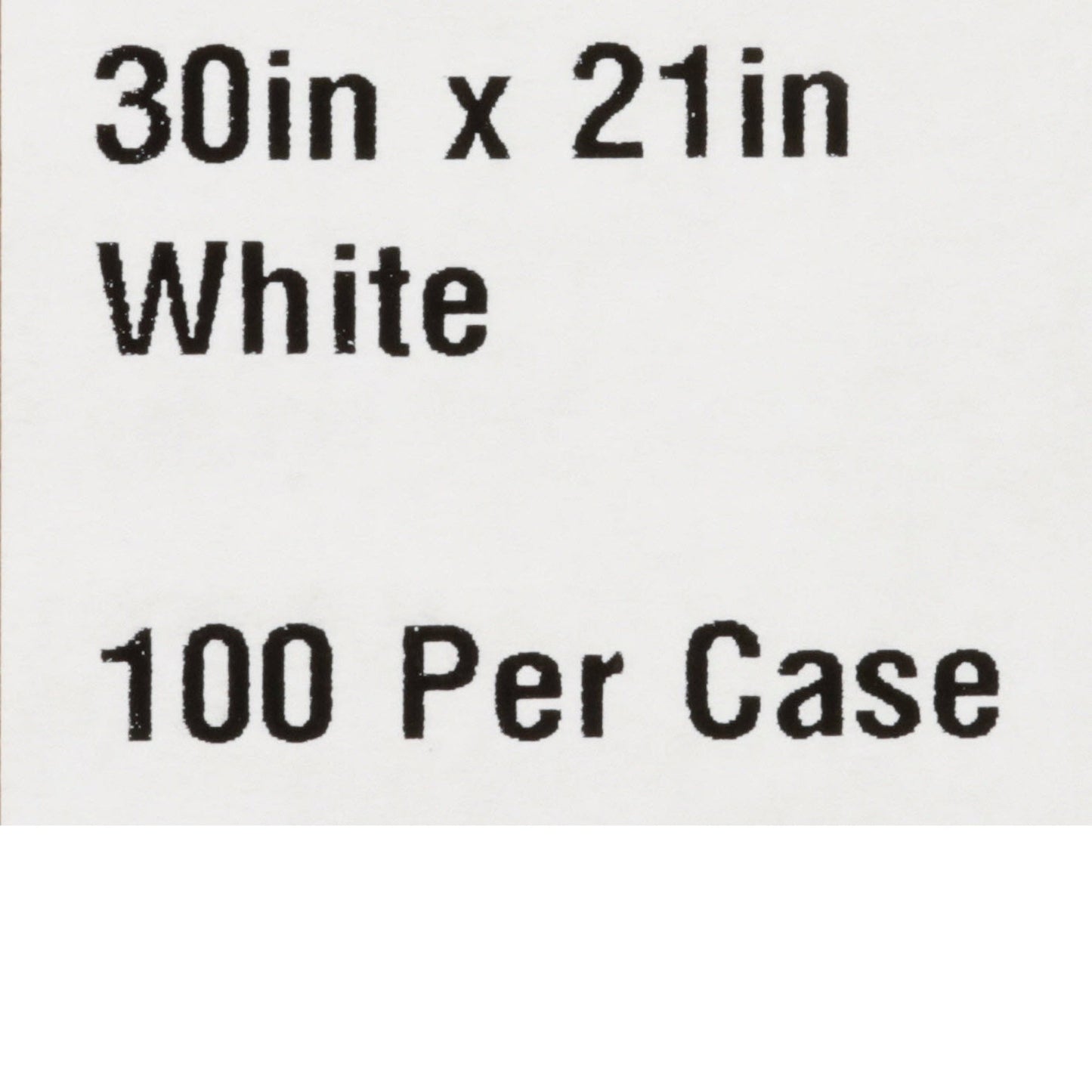 CAPE, EXAM T/P/T F/B OPN ECON WHT 30X21 (100/CS)