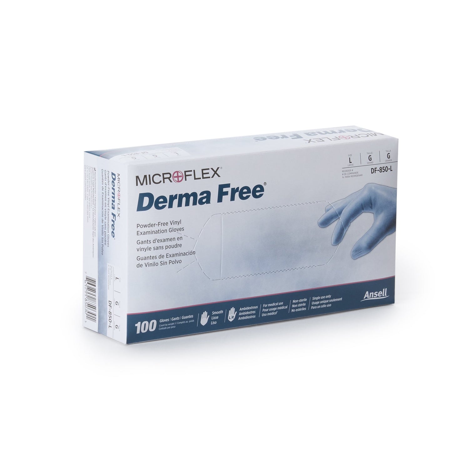 GLOVE, EXAM VNYL LG N/S (100/BX 10BX/CS)