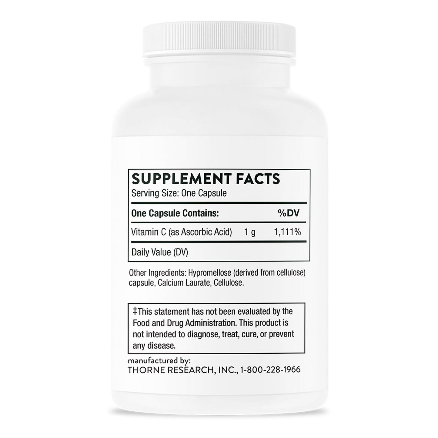 SUPPLEMENT, CAP ACID ABSCORBICVITAMIN C (60/BT 12BT/CS)