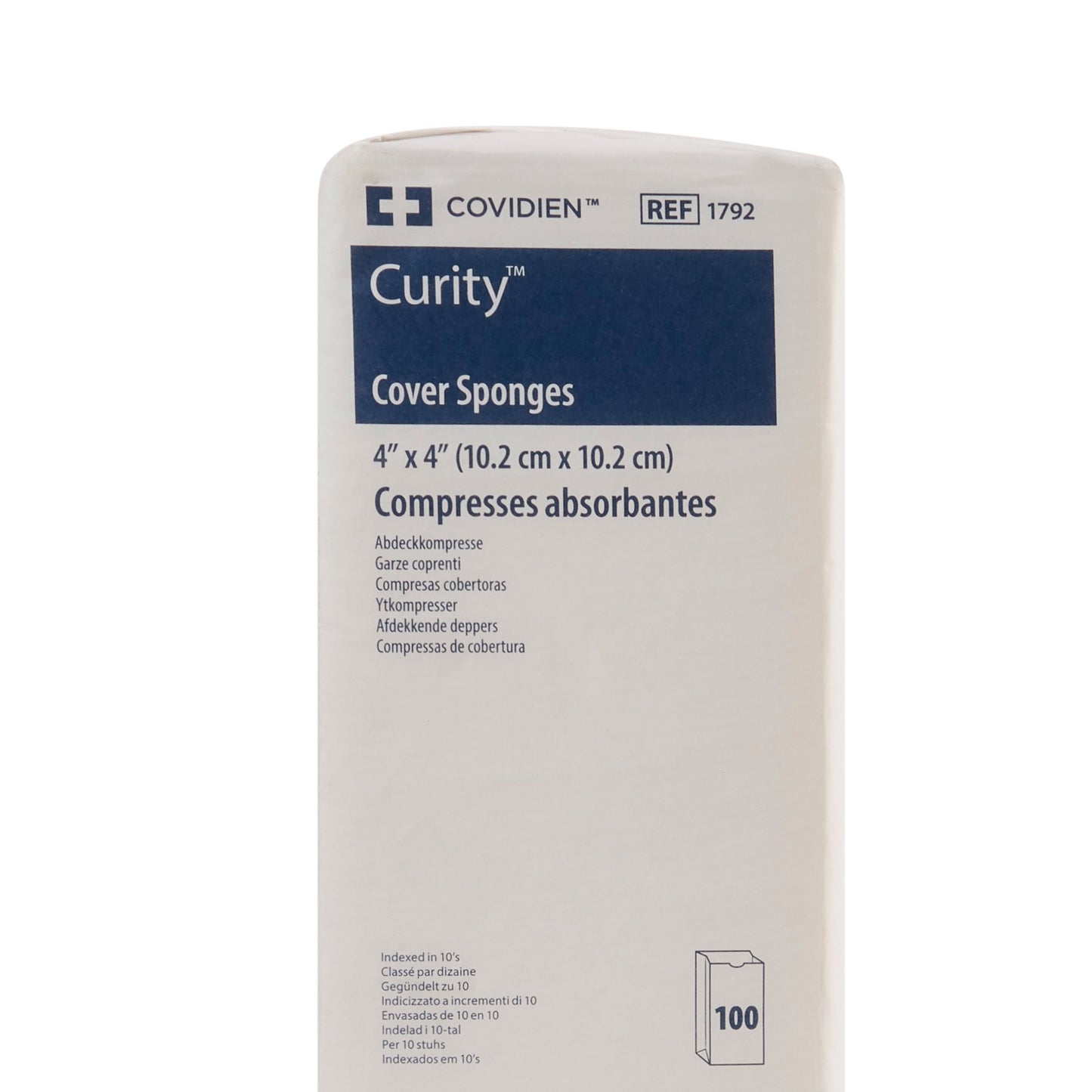 SPONGE, CVR N/STR 4"X4" (100/BG)