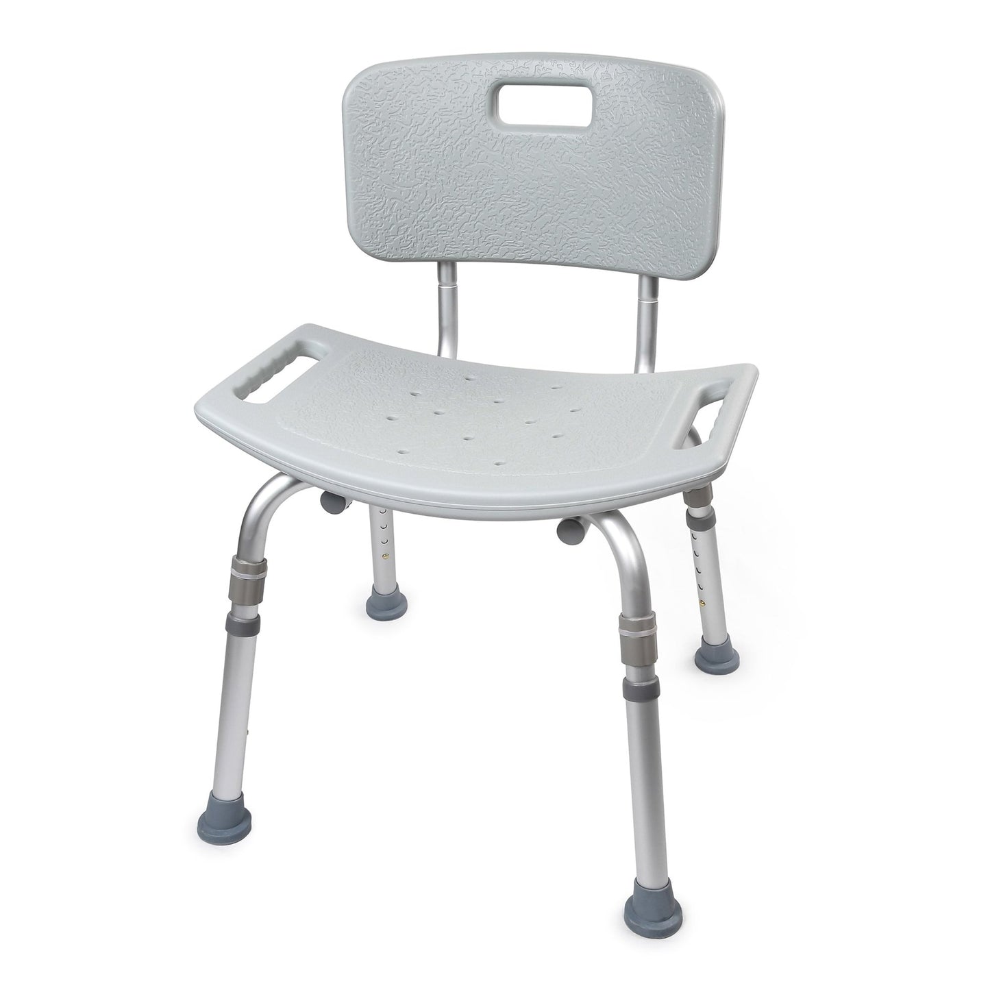 BENCH, BATH W/BACK ADJ ALUMINUM FRAME 300LB