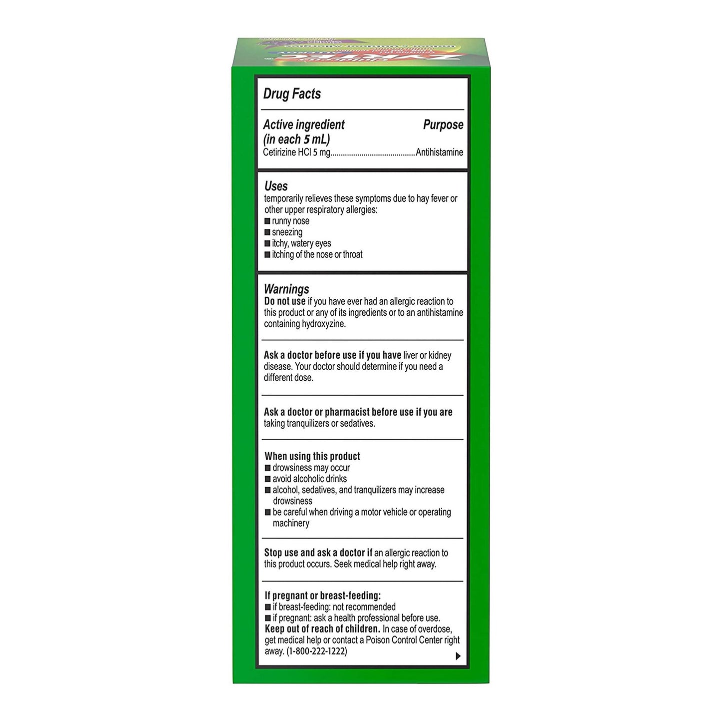ZYRTEC, SOL ALLERGY CHILDREN GRAPE 24HR 1MG/ML 4OZ