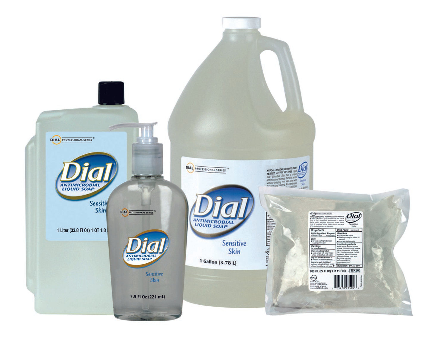 SOAP, DIAL LIQ PUMP SENSITIVE 7.5OZ (12/CS)