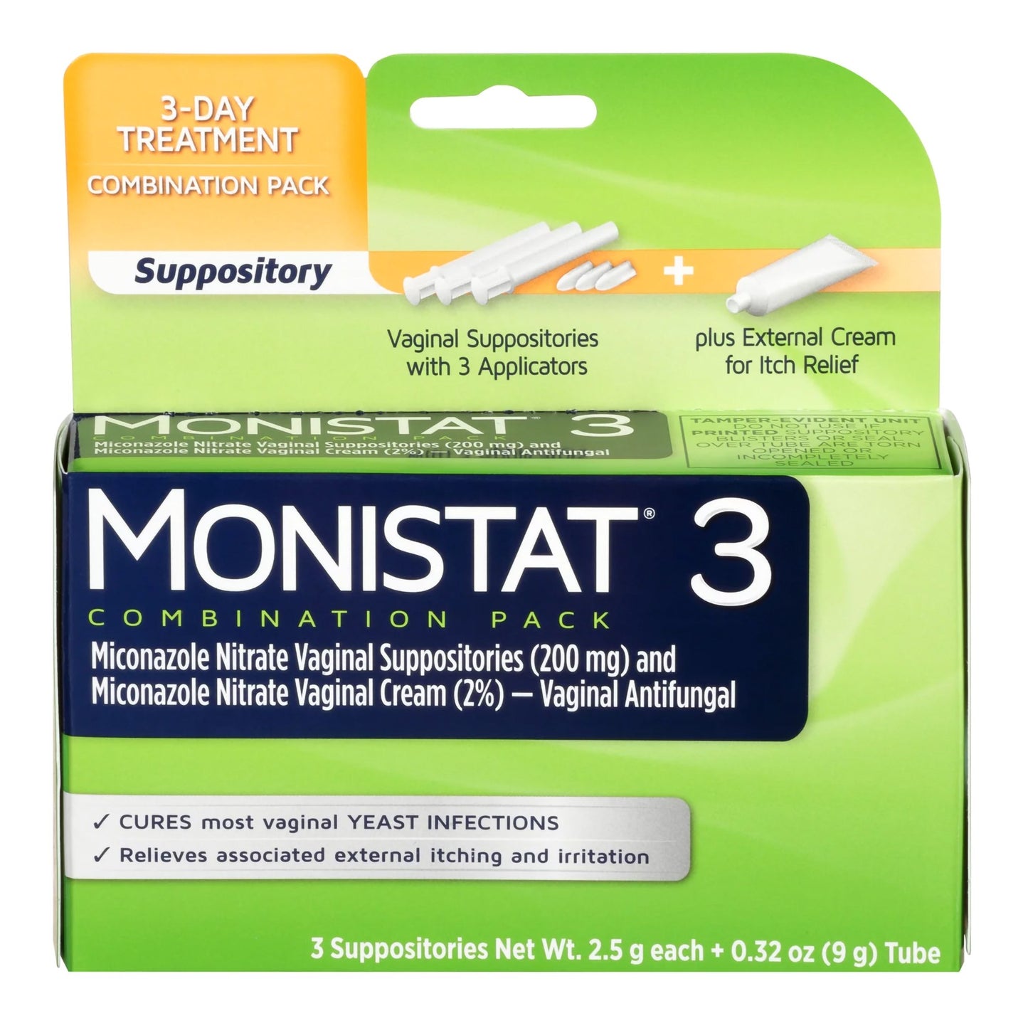 MONISTAT-3, CRM & OVULE ANTIFUNGAL (3/BX)