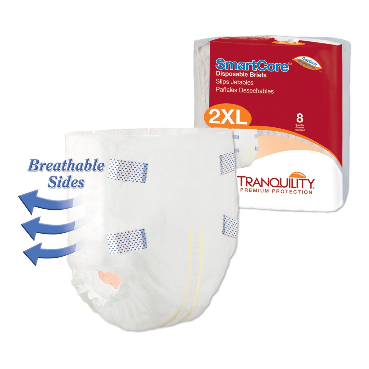 BRIEF, INCONT SMARTCORE 2XLG (8/PK 4PK/CS)