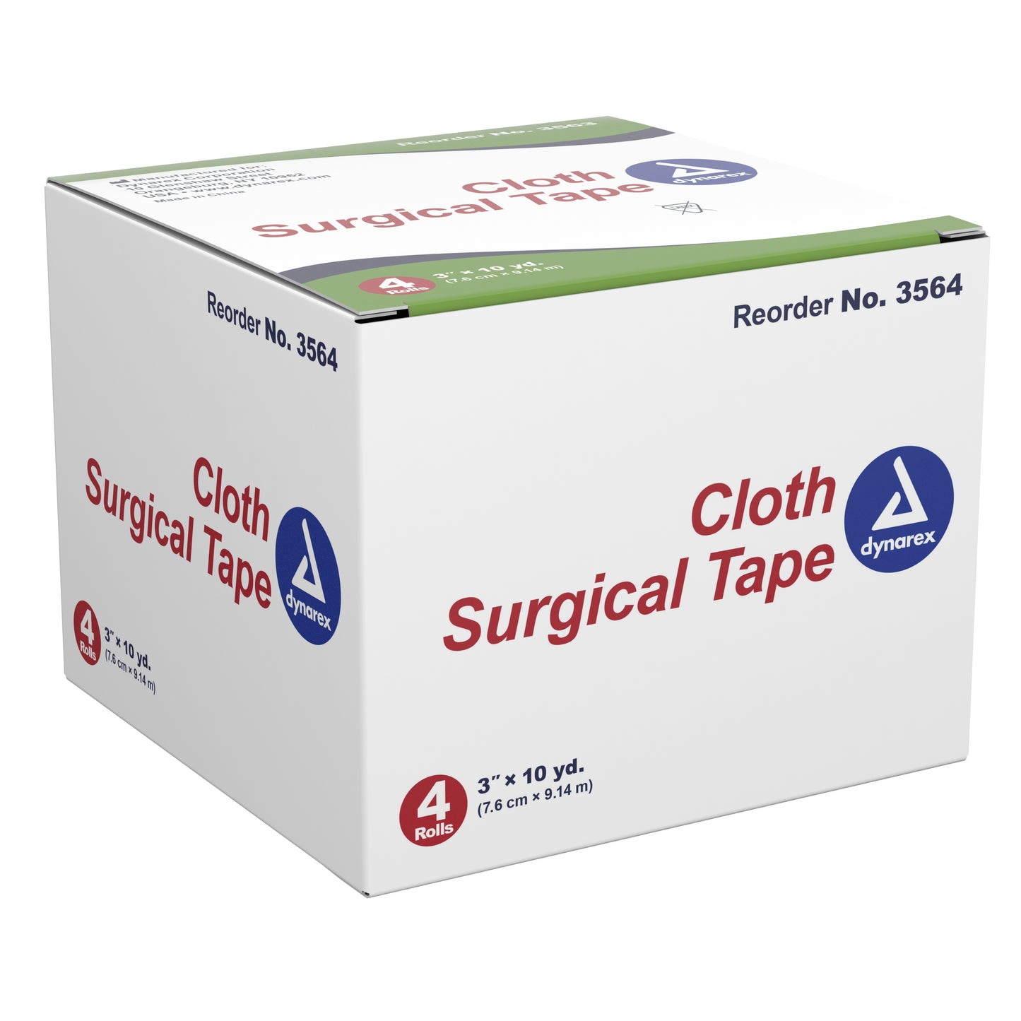 TAPE, PAPER SURGICAL CLOTH 3"X10' (4/BX 12BX/CS)