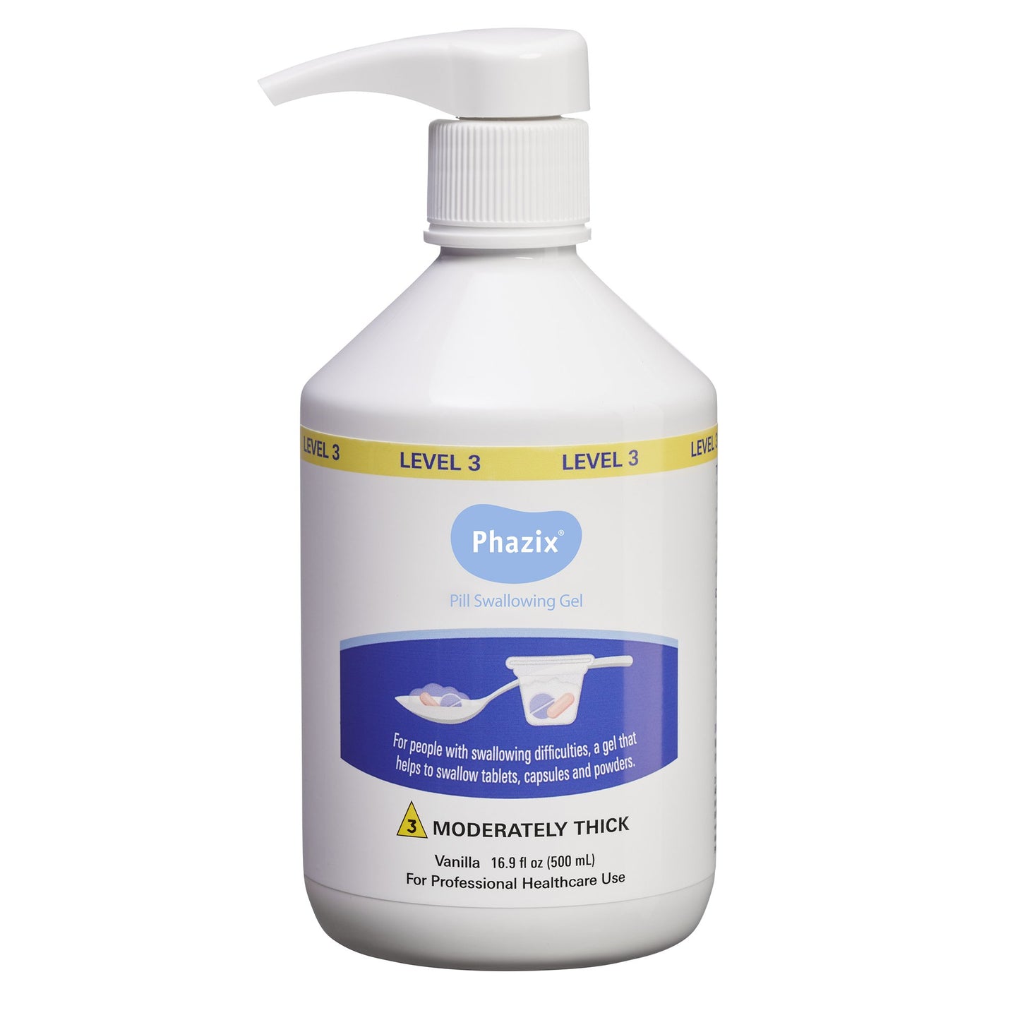 NEW-PHAZIX, GEL PILL SWALLOWING LEVEL3 VAN 500ML BT (6/CS)