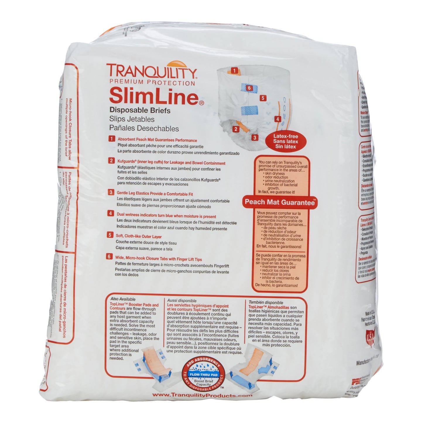 BRIEF, TRANQUILITY SLIMLINE ADLT XSM 18"-26" (10/BG 10BG/CS)