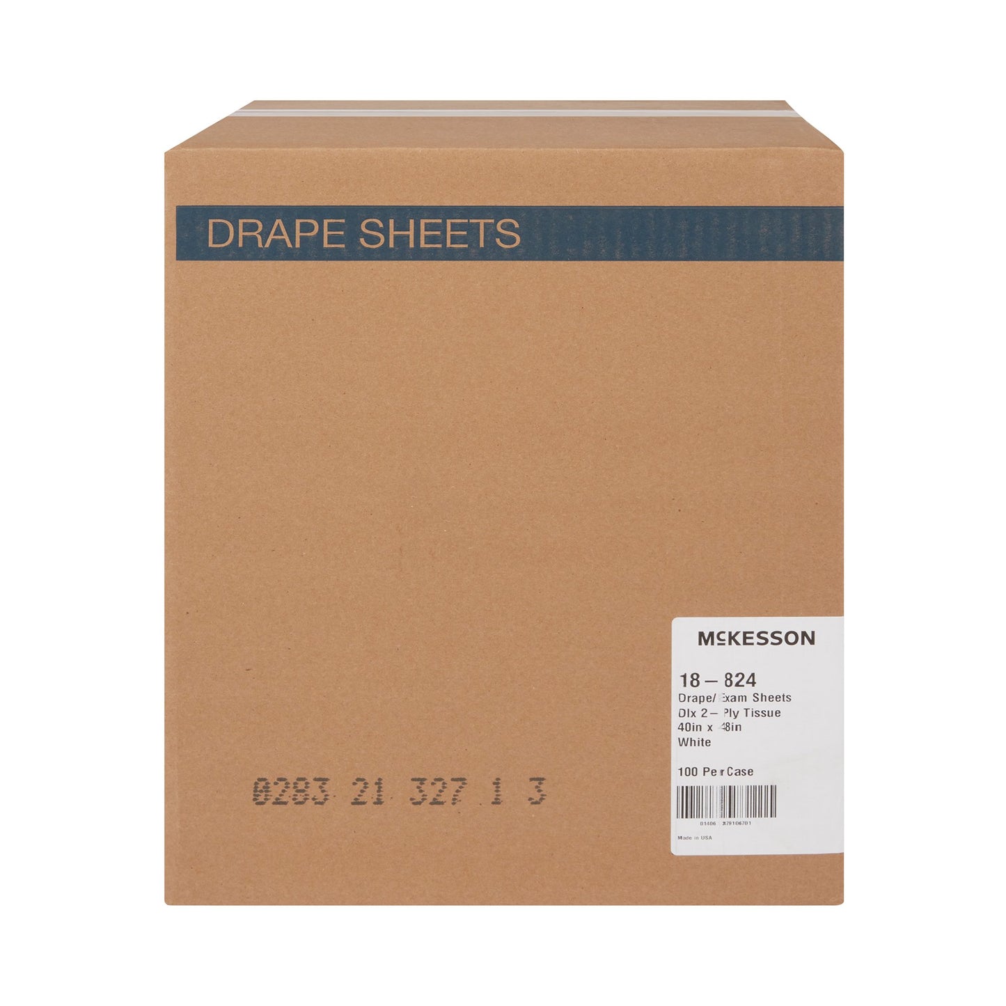 SHEET, DRAPE 2PLY WHT 40X48 (100/CS)
