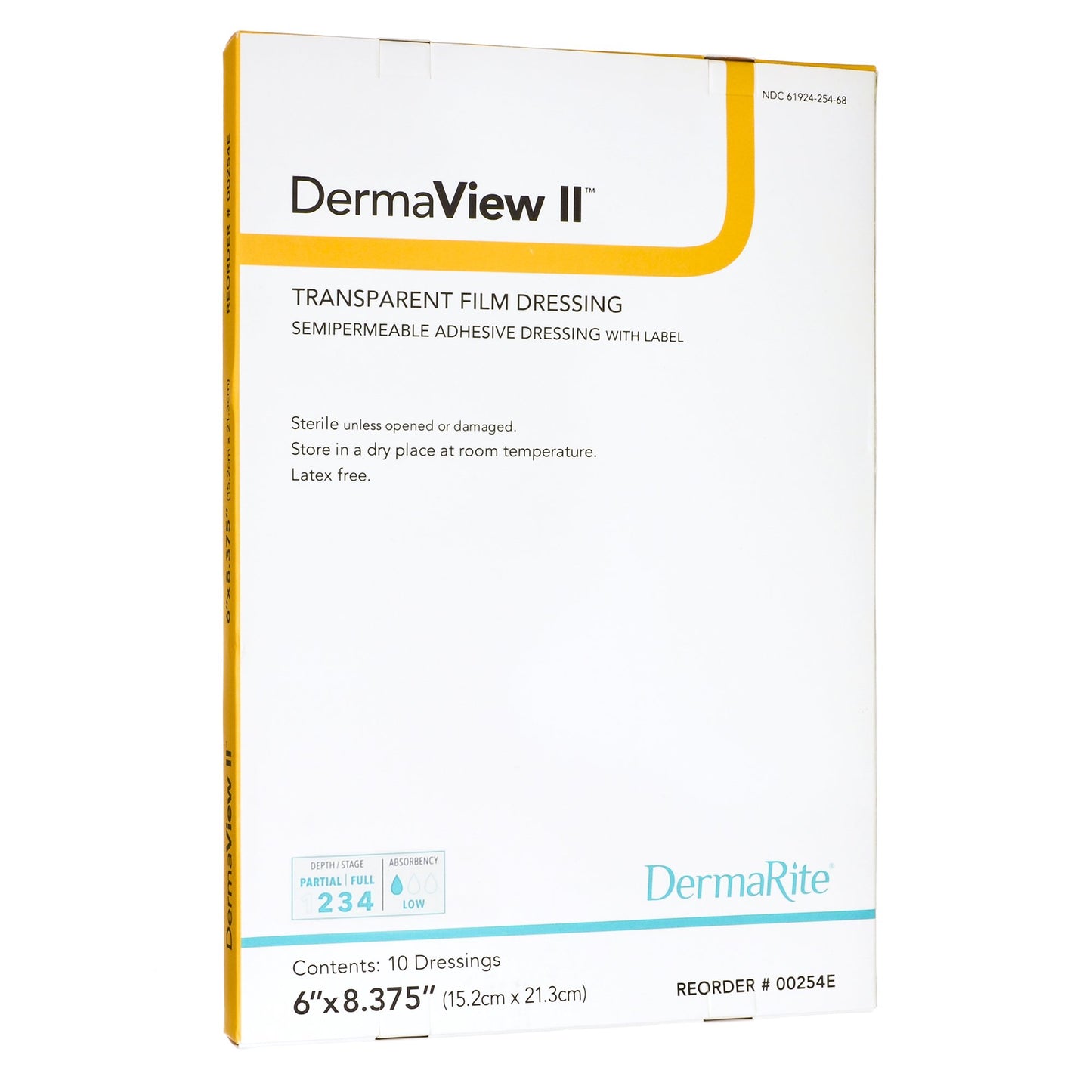 DRESSING, DERMAVIEW 6X8 (10/BX)