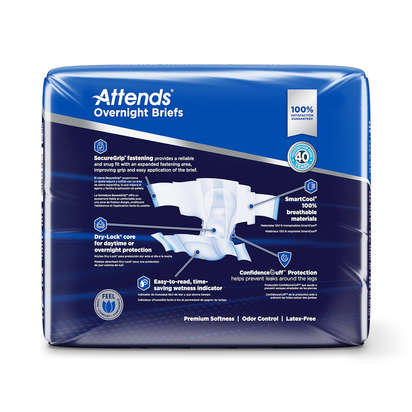 BRIEF, EXTENDED WEAR XLG (14/BG 4BG/CS)