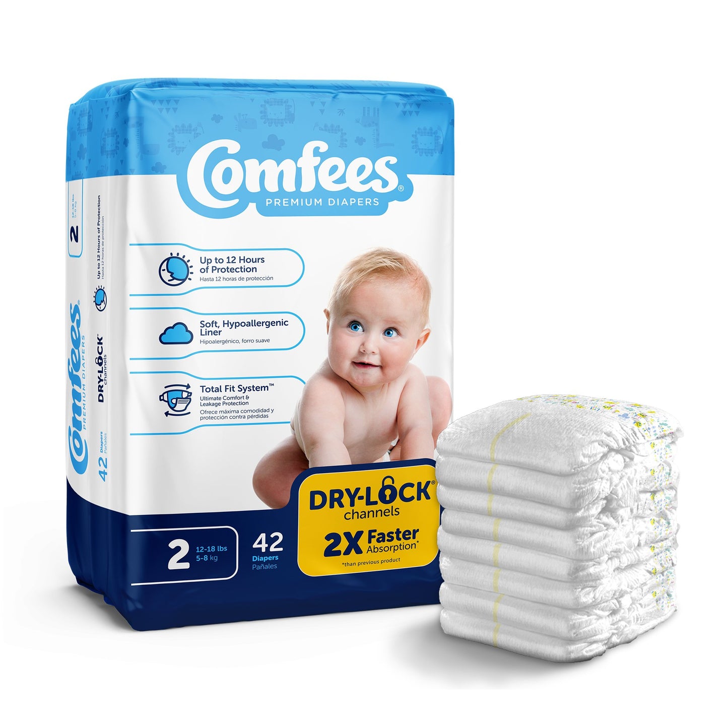 DIAPER, BABY COMFEES SZ2 (42/BG 4BG/CS)