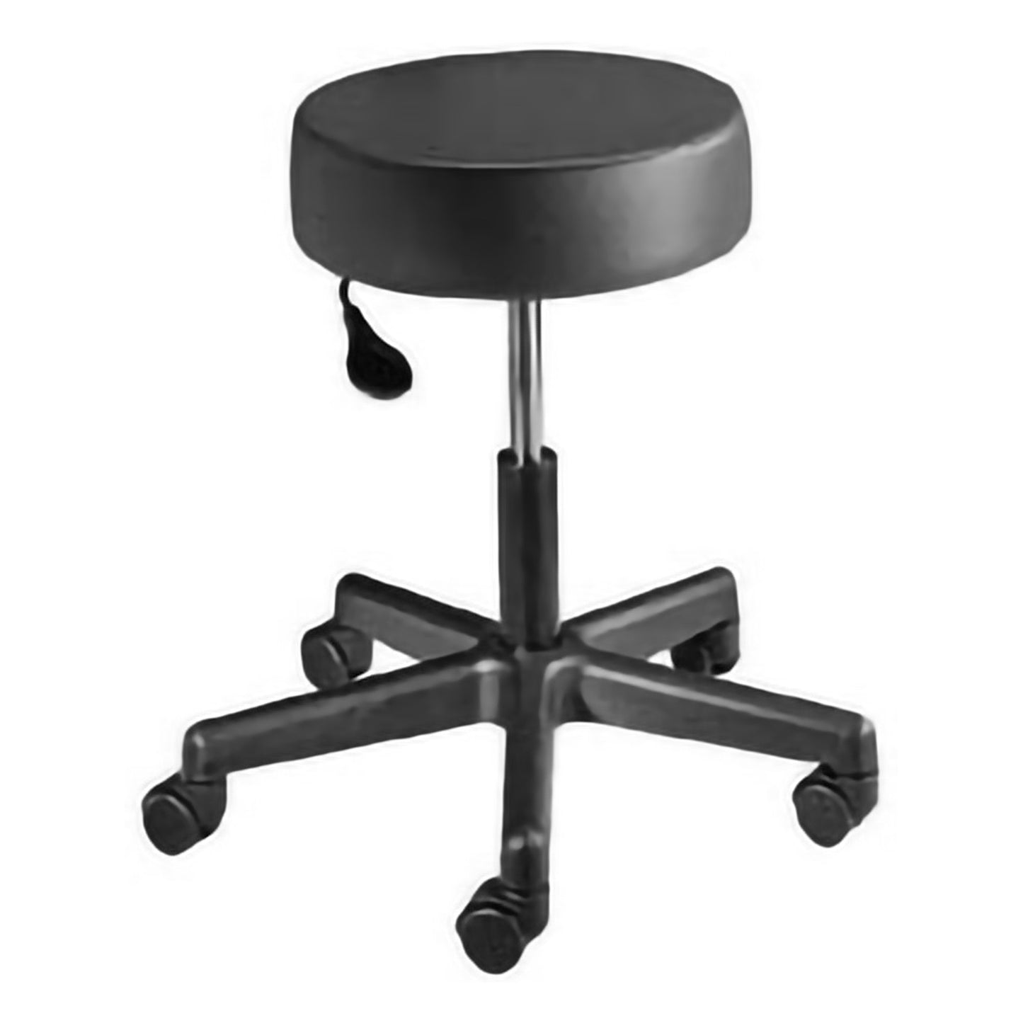 STOOL, EXAM PNEU 5LEG BLK