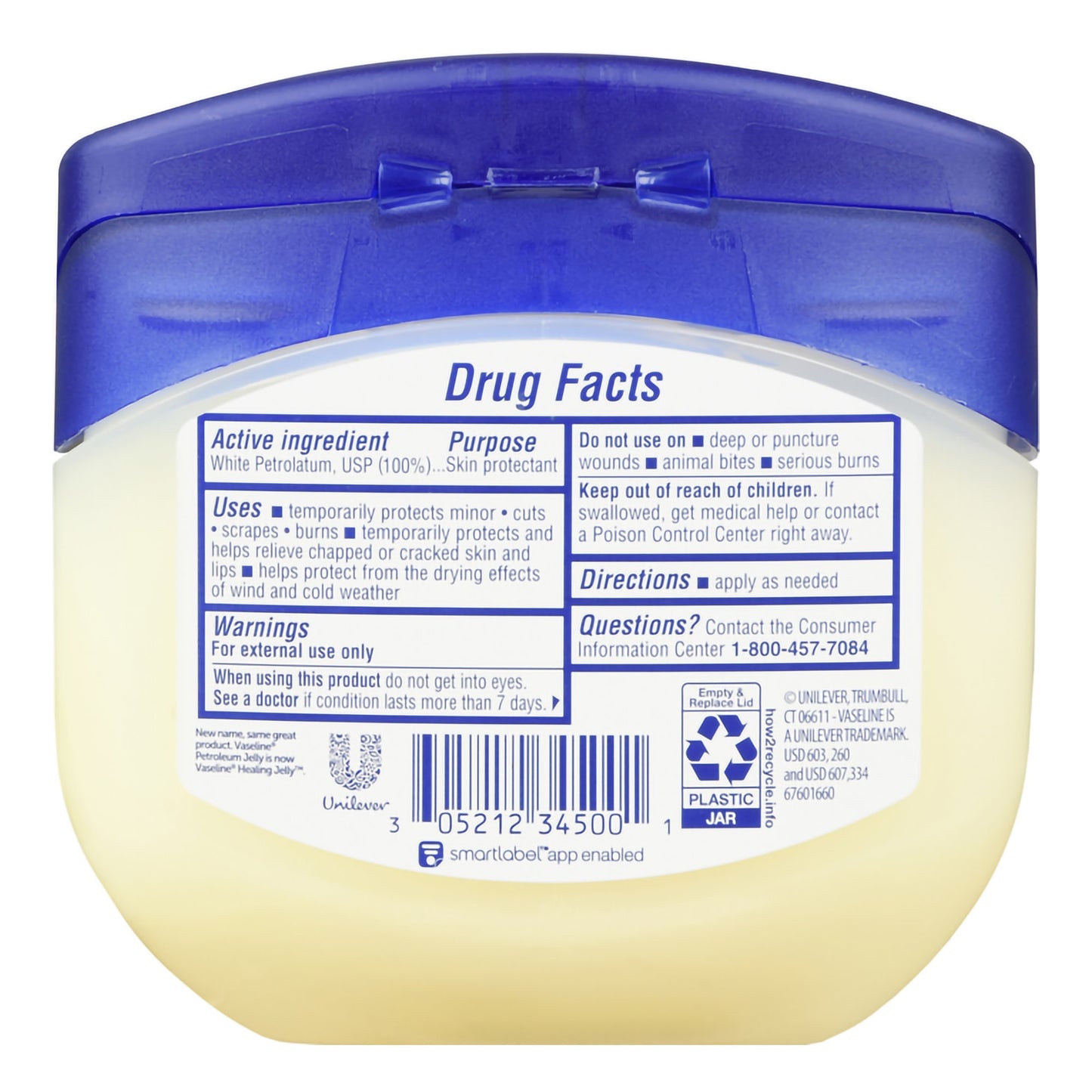 PETROLEUM JELLY, VASELINE 13OZ