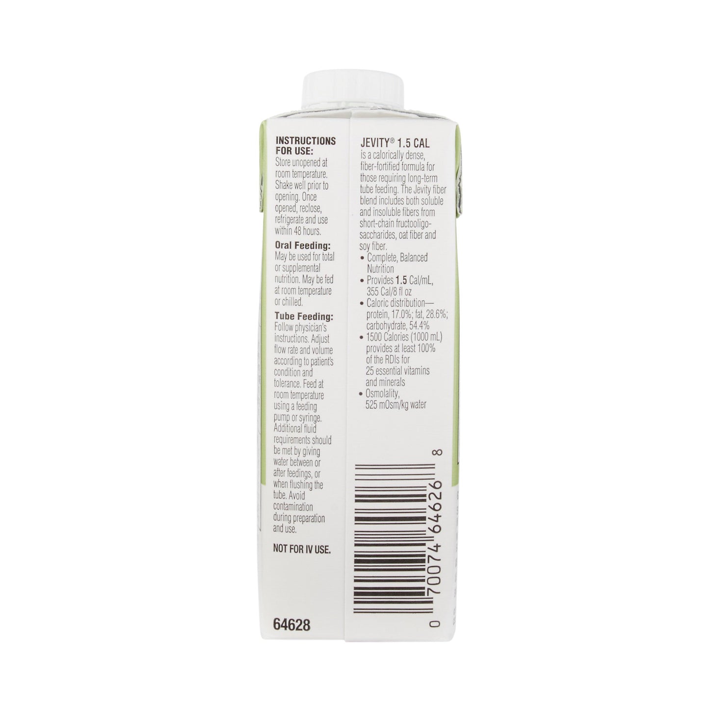JEVITY, LIQUID NUTRITION W/FIBER 1.5CAL 8OZ (24/CS)