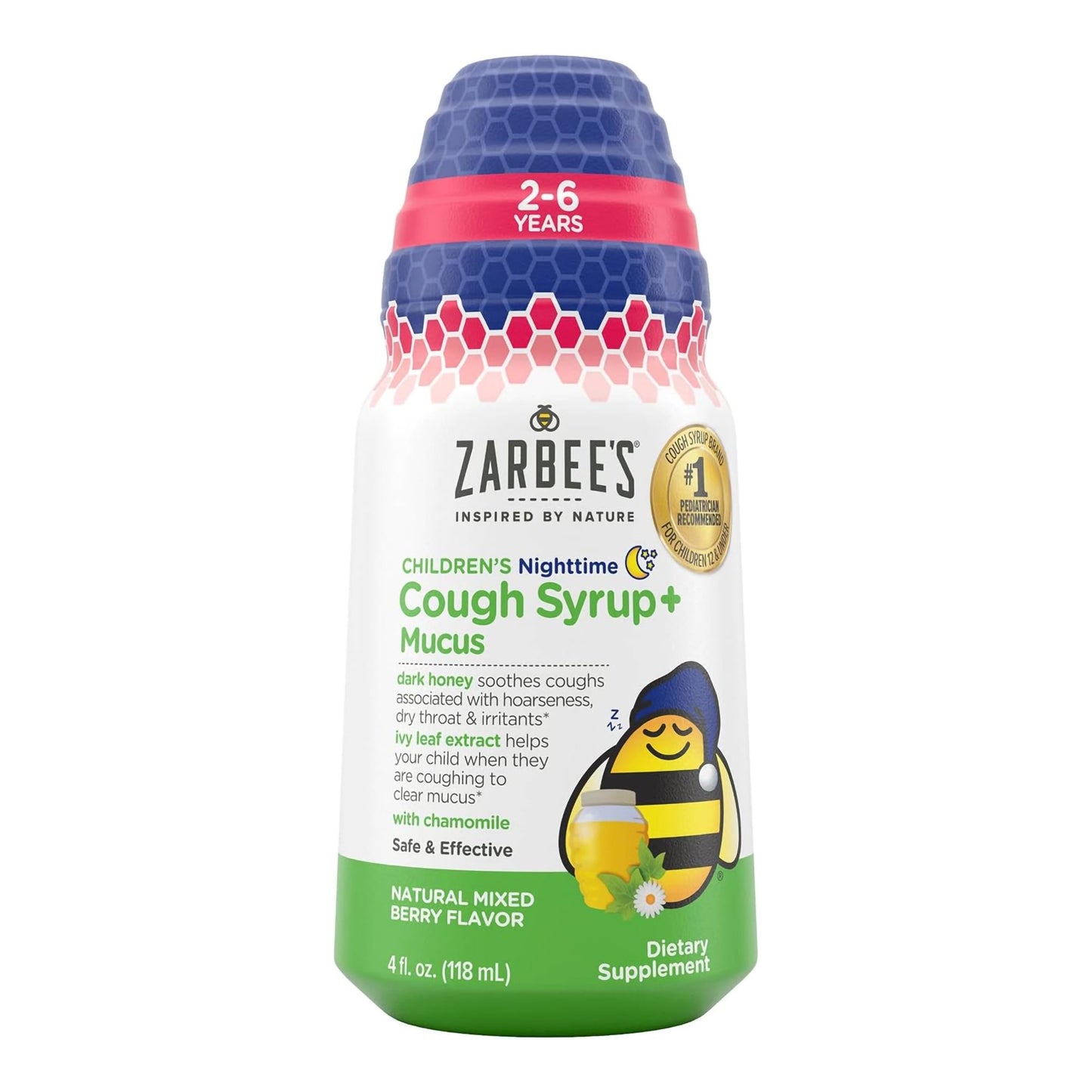 ZARBEES, SYRP CHLD COUGH+MUCUSNAT MIXED BERRY 4OZ