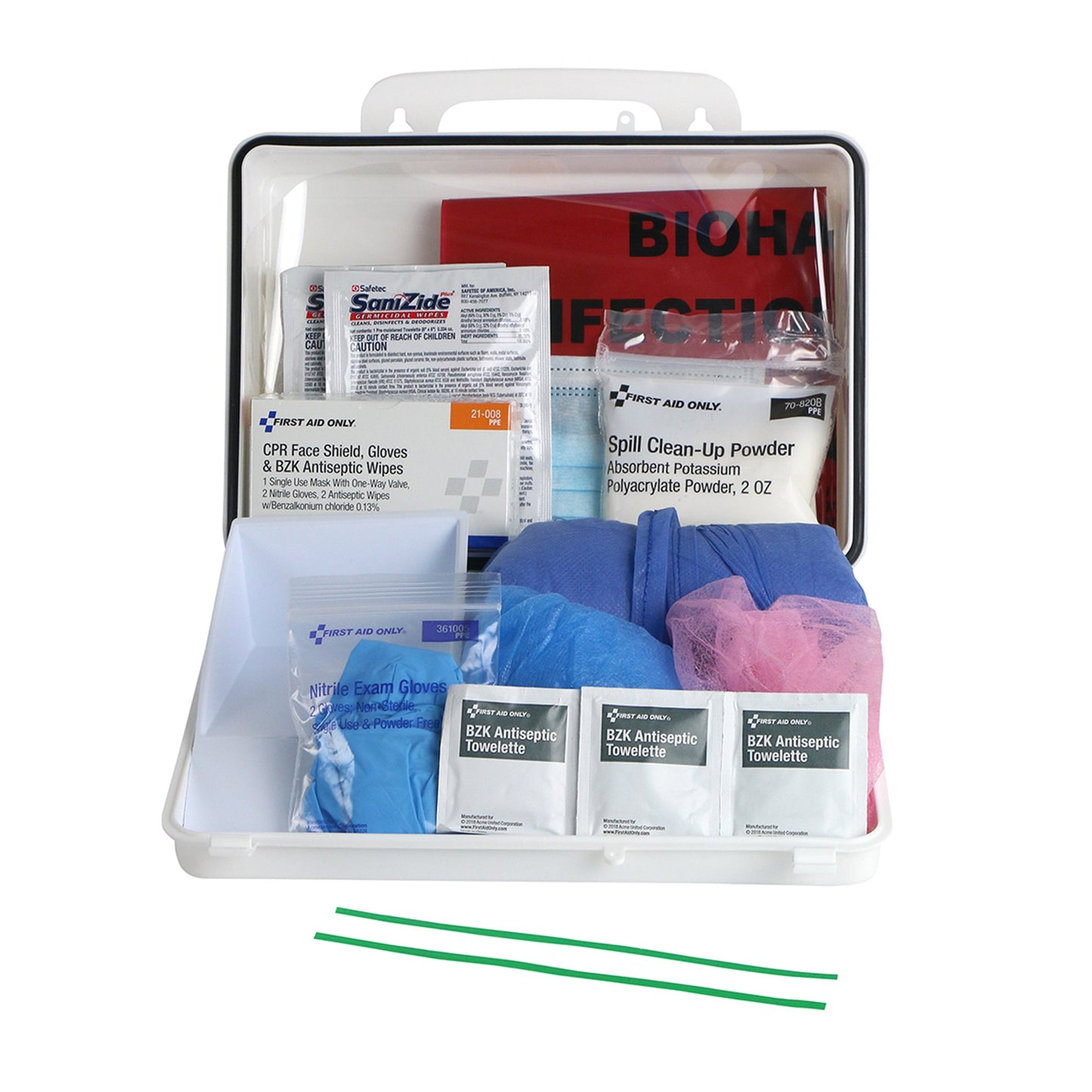 SPILL KIT, CLEANUP W/PERSON PROTECT/BBP/CPR SHIELD (10/CS)