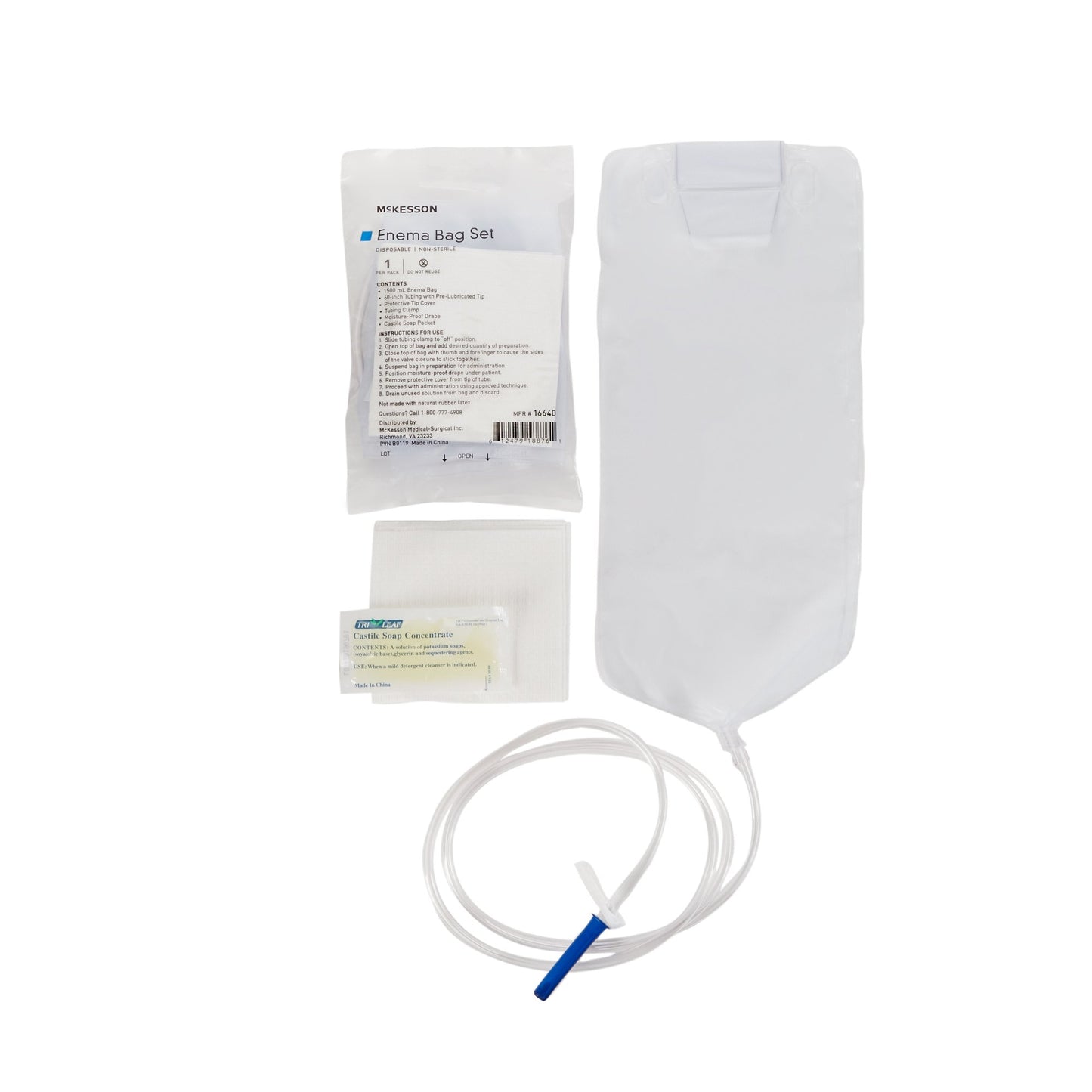 BAG, ENEMA W/SOAP 1500CC (50/CS)