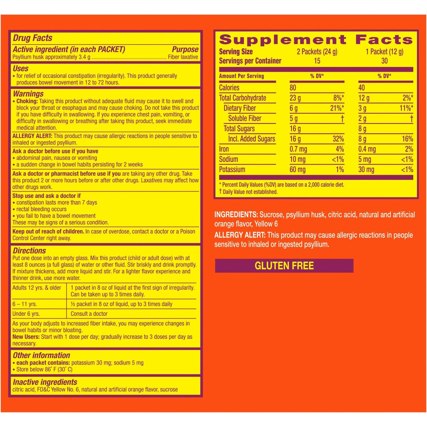 METAMUCIL, PDR ORG (30/BX)