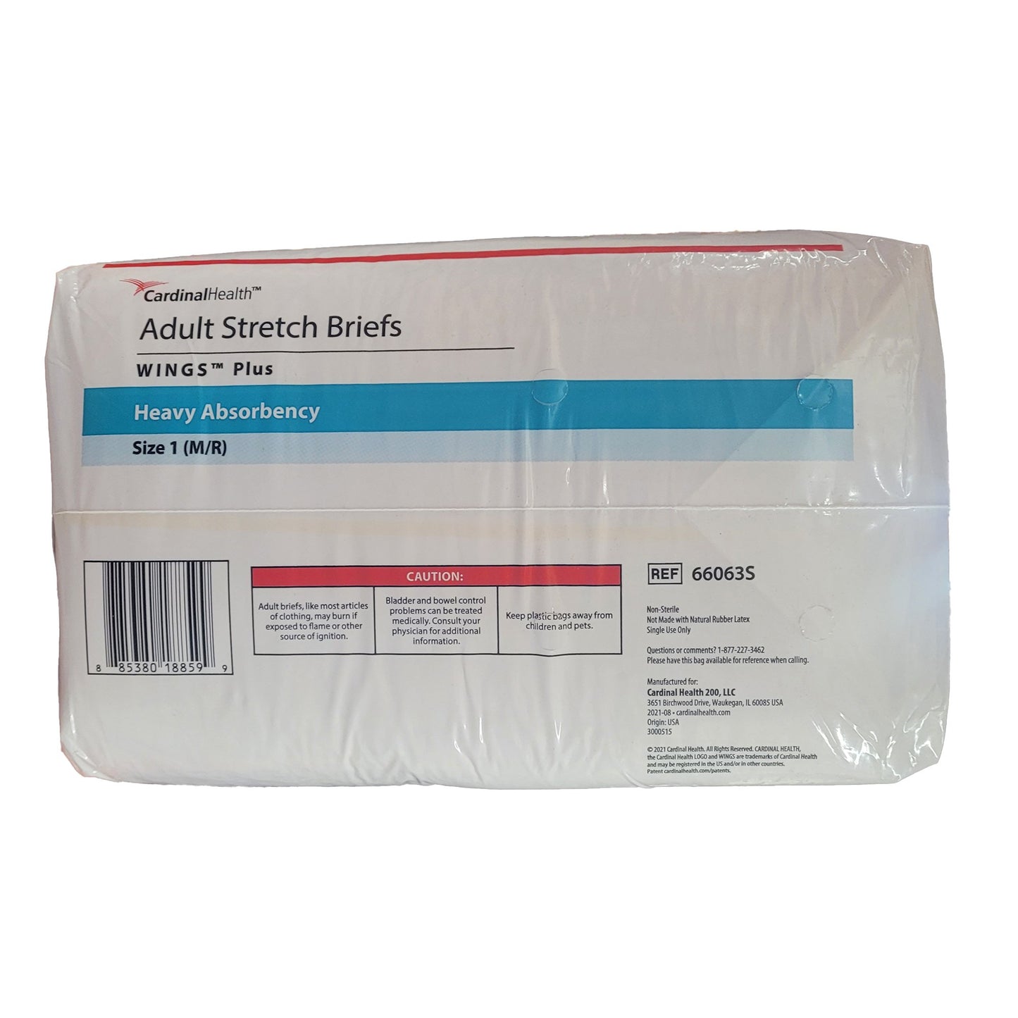 BRIEF, STRETCH WINGS HEAVY ABSRB SZ1 (24/BG 4BG/CS)