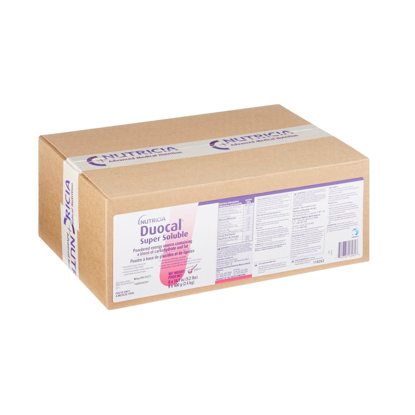 SUPER SOLUBLE DUOCAL, PDR UNFLV 14OZ 400GM (6/CS)
