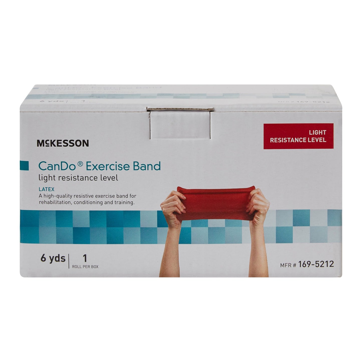 BAND, EXERCISE LTX DISP RED 6YDS