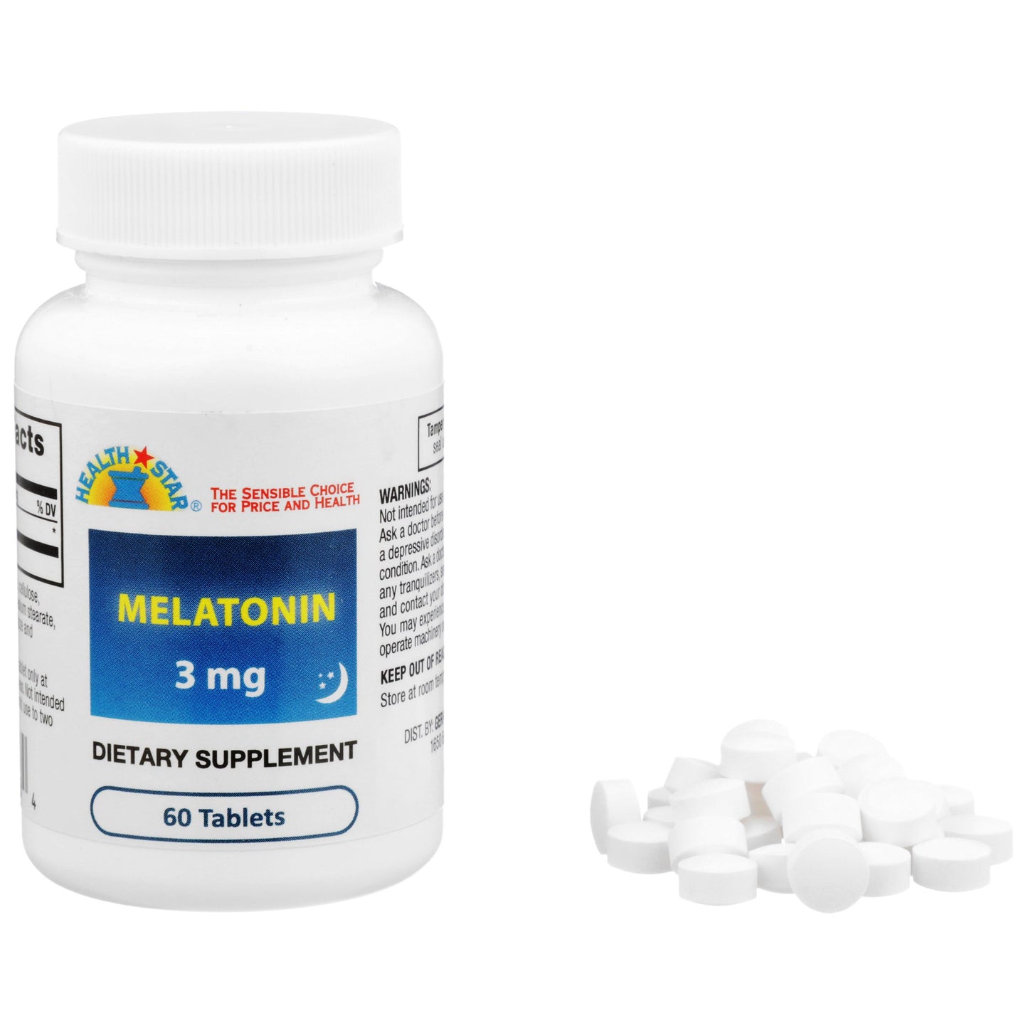 MELATONIN, TAB 3MG (60/BT 12BT/CS)