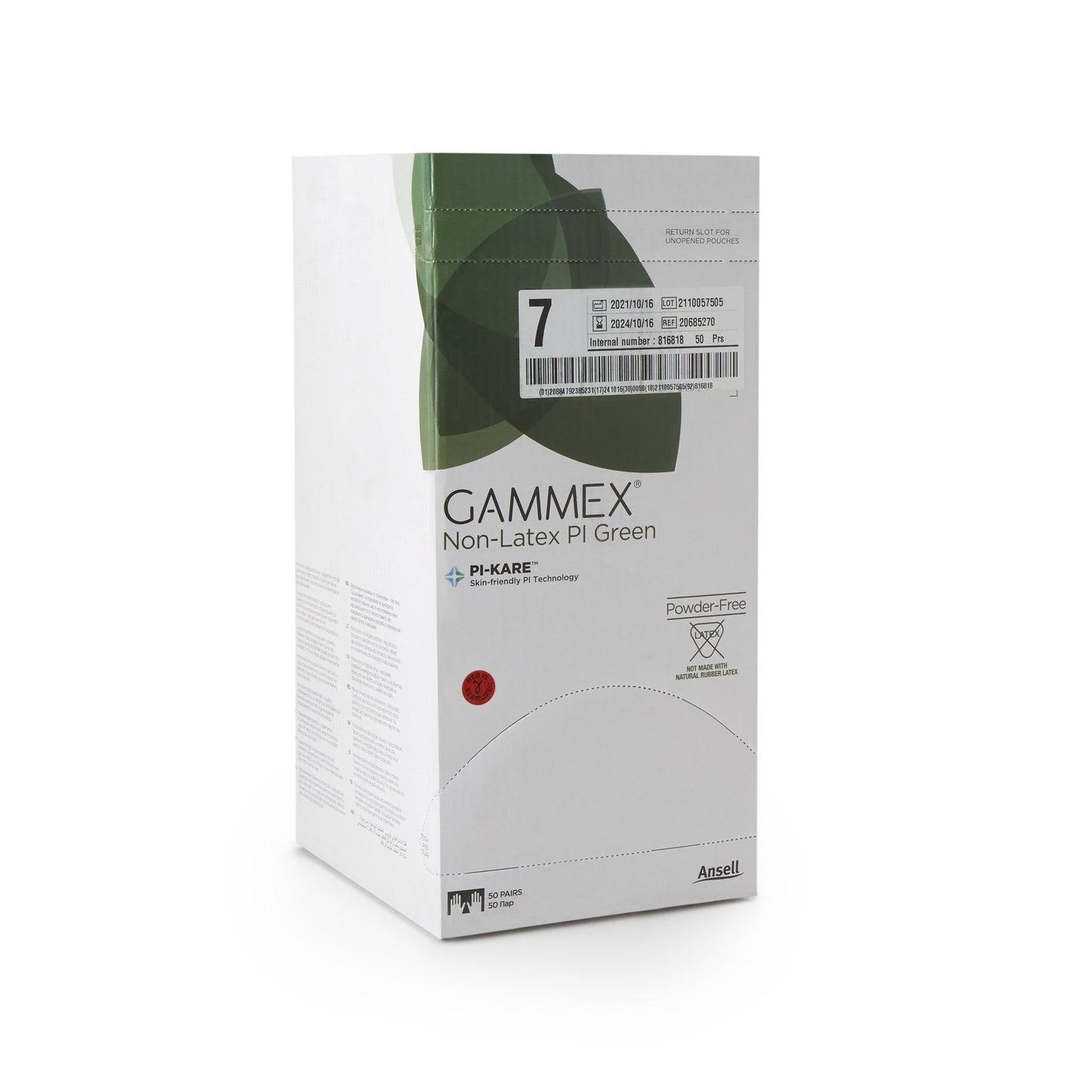 GLOVE, SURG PLYISO 7.0 STR2 SMTH CHEMO (50PR/BX 4BX/CS)