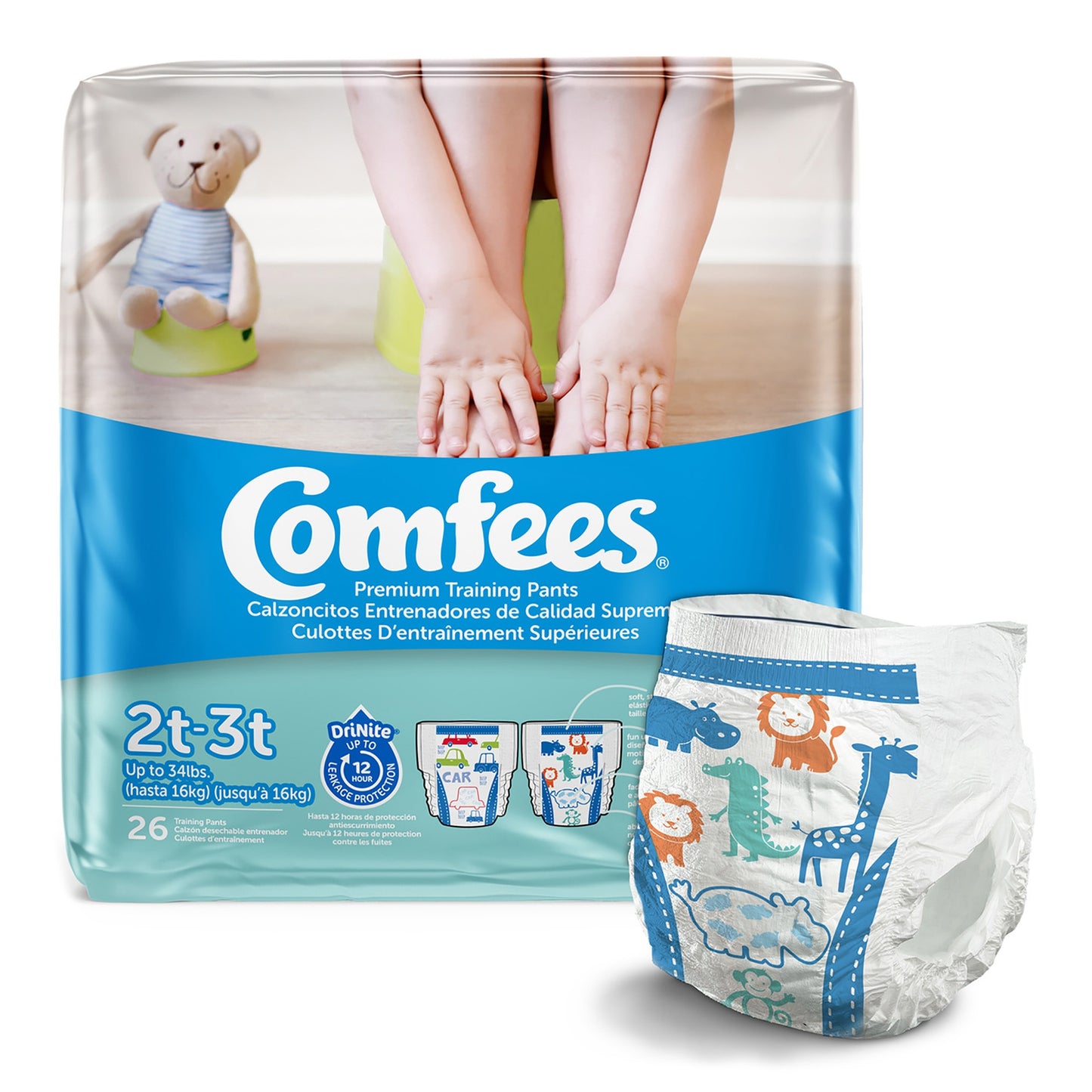 PANTS, TRAINING COMFESS BOYS 2T-3T (26/BG 6BG/CS)