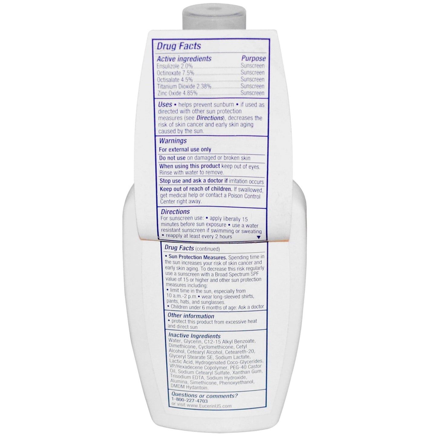EUCERIN FACE LOT SPF30 4OZ 1171750